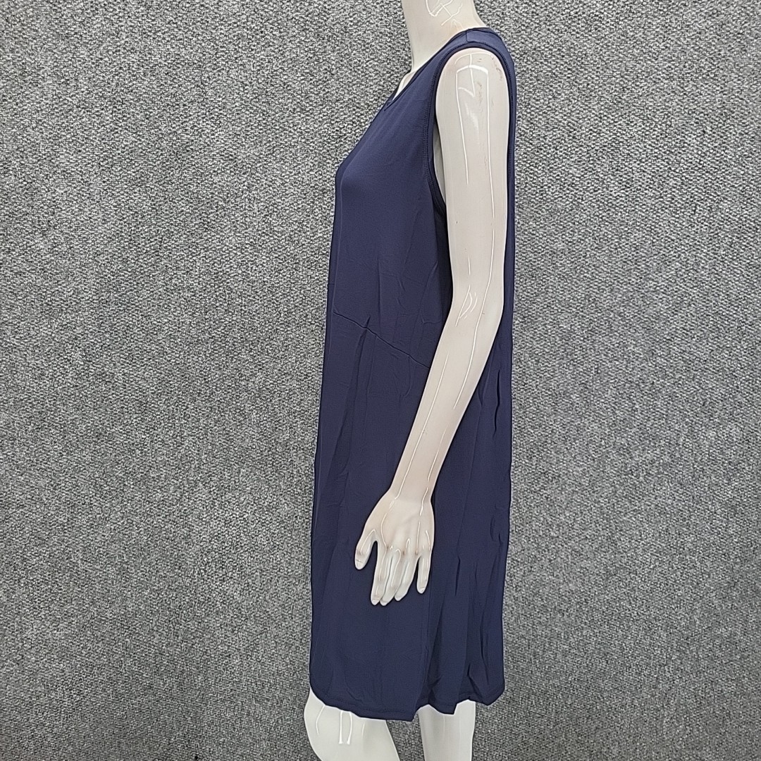 Isaac Mizrahi Live Womens Everyday Sleeveless Tank Dress Petite X-Large Sz Navy