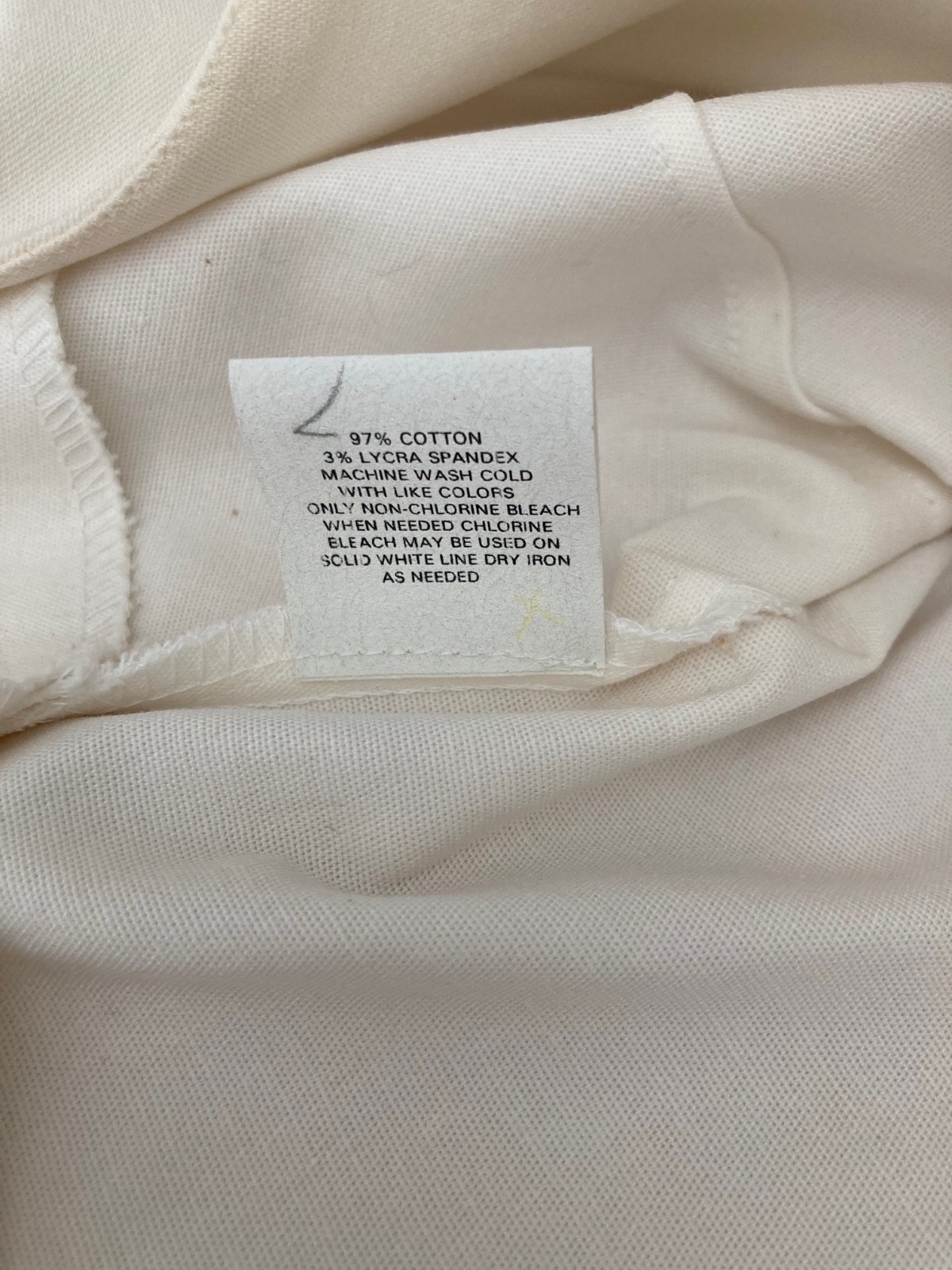 J Peterman white cotton/lycra sheath size 10-vintage/new