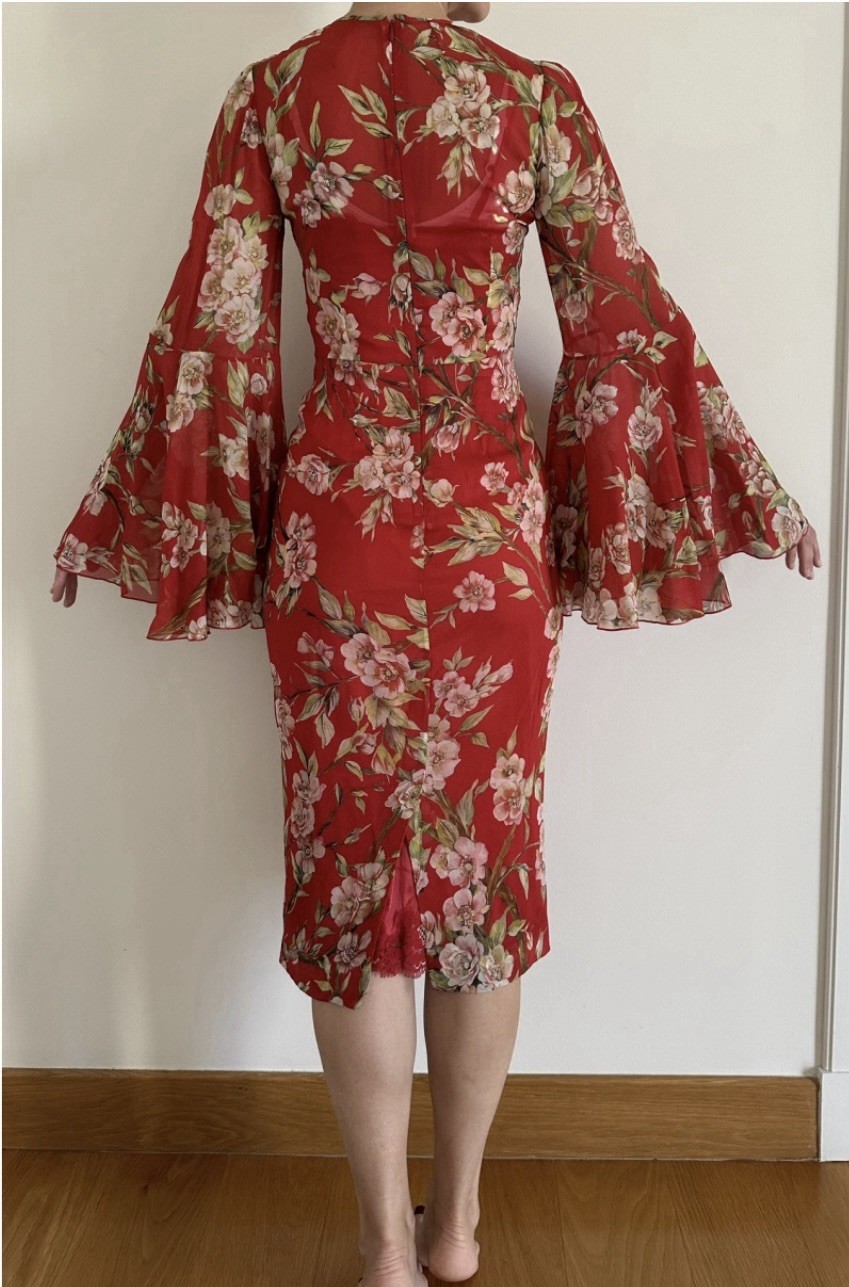 DOLCE & GABBANA dress £3500 worth IT size 38/INT XS/UK 6/US 2 NEW – SILK