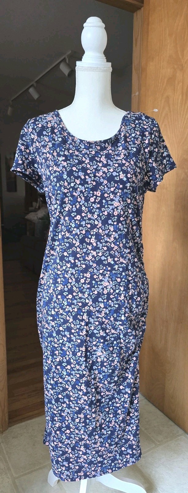 Isabel Maternity By Ingrid And Isabel Women’s Dress Size L Blue Floral