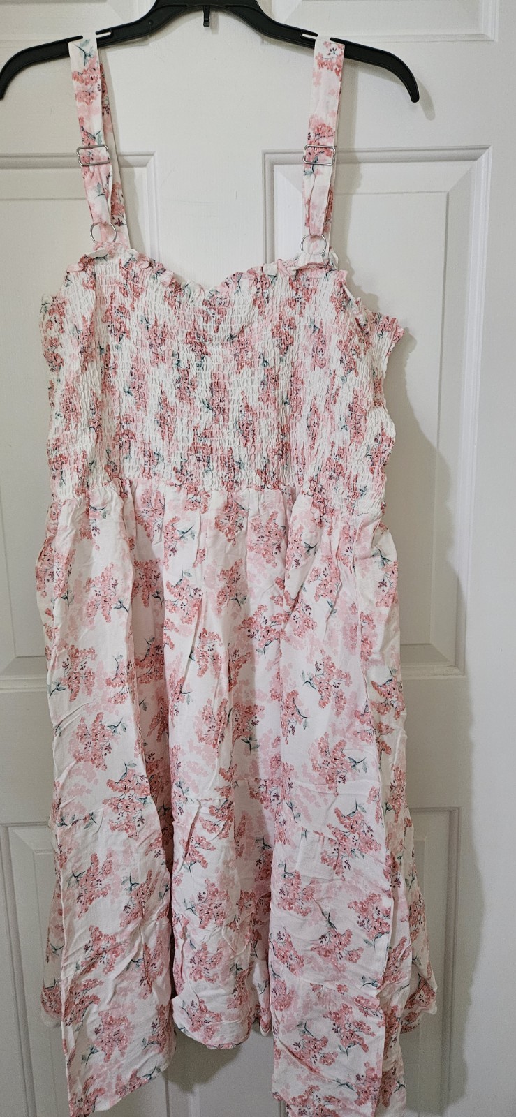 NWT CITY CHIC Trendy Plus Size Scarlett Lined Dress Pink White Floral 20W (47)