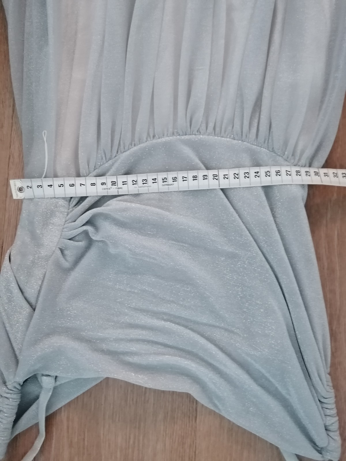GoldStart Soirée Evening Dress Silver Lurex Glitter – Couture Munich-Paris