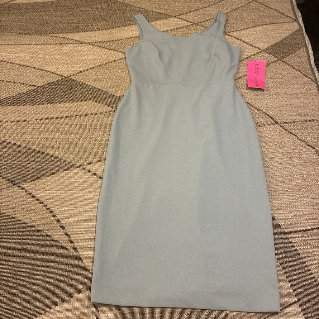 Betsey Johnson Women’s Bodycon Greyish Blue Sleeveless Dress, NWT Size 4