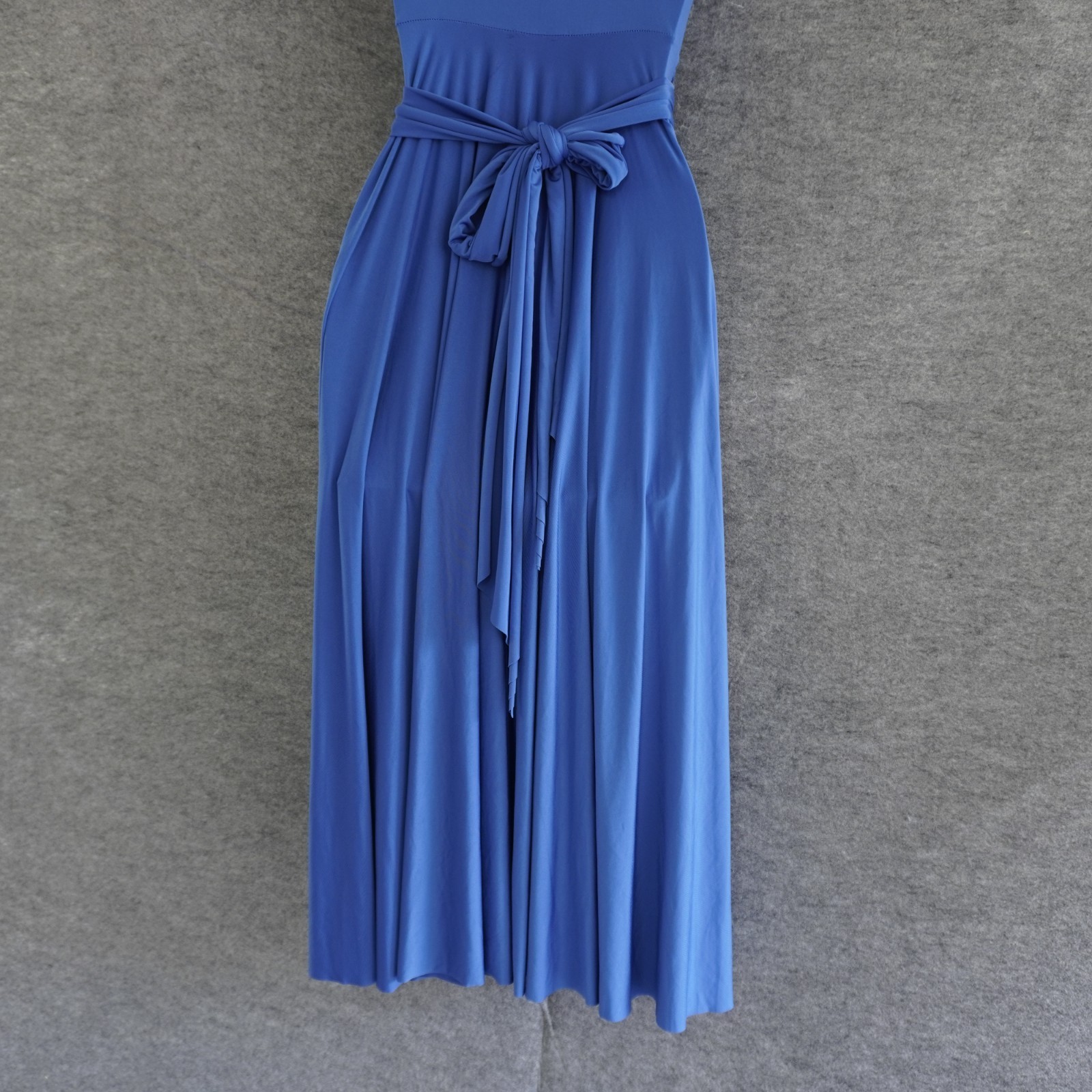 Georgiou Studio Vintage Y2K Infinity Dress Multiway Convertible Blue High Low SM