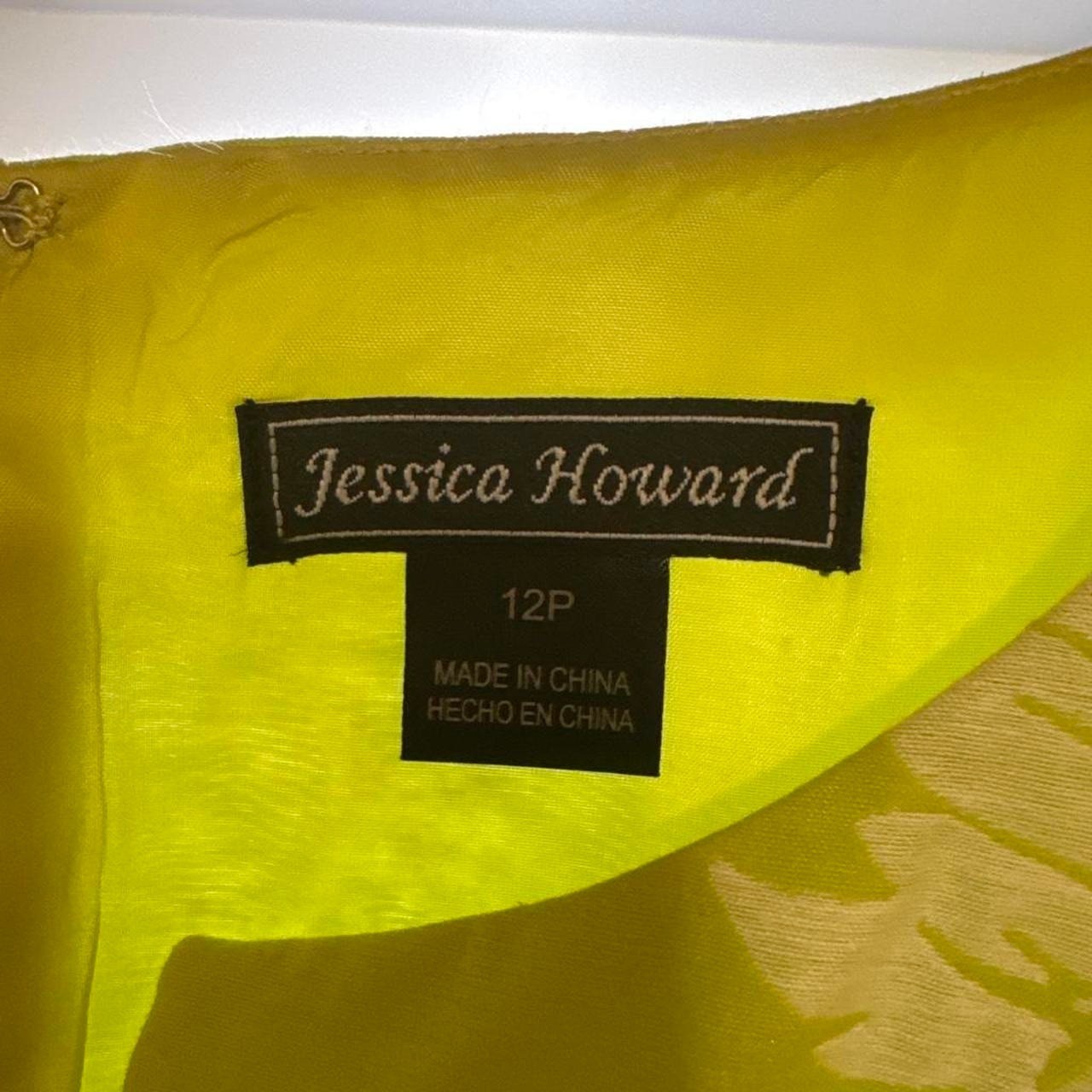 Jessica Howard True Retro Green floral sheath summer dress