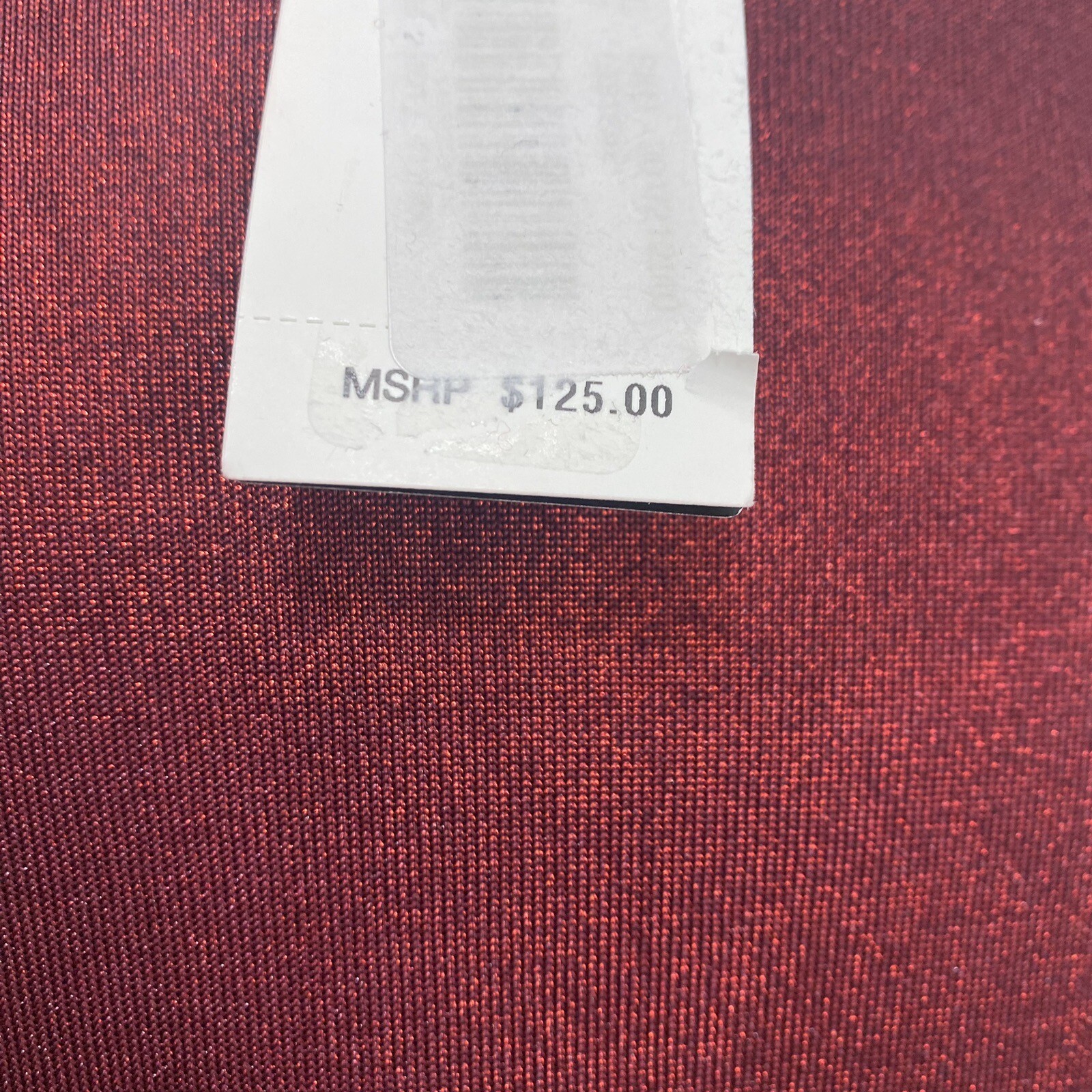 Ralph Lauren Large Solid Burgundy Red Shimmer Jersey Shift Dress Oversized B33