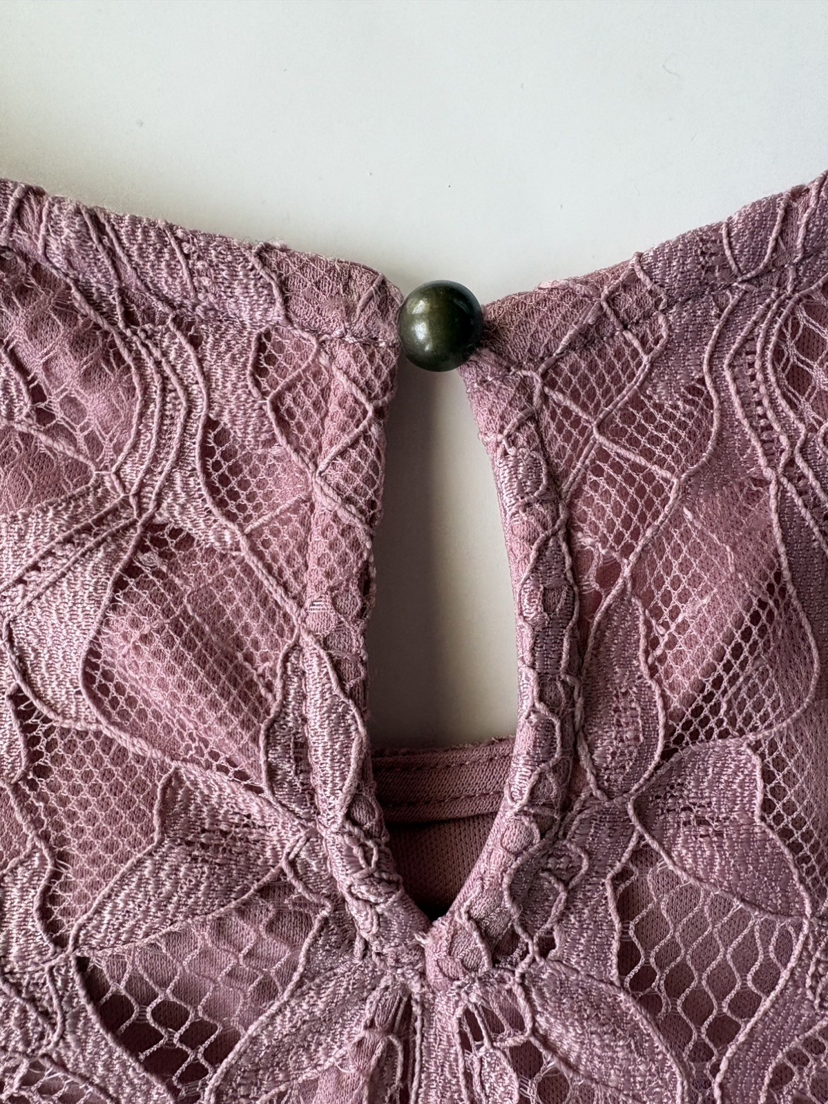 Speechless Womens Junior Rose Pink Mauve Lacey Dress Size med scalloped