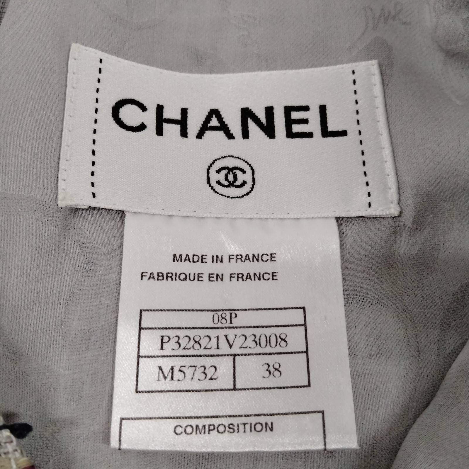 Chanel Dress Ladies Polyester Acrylic Cotton 2882524