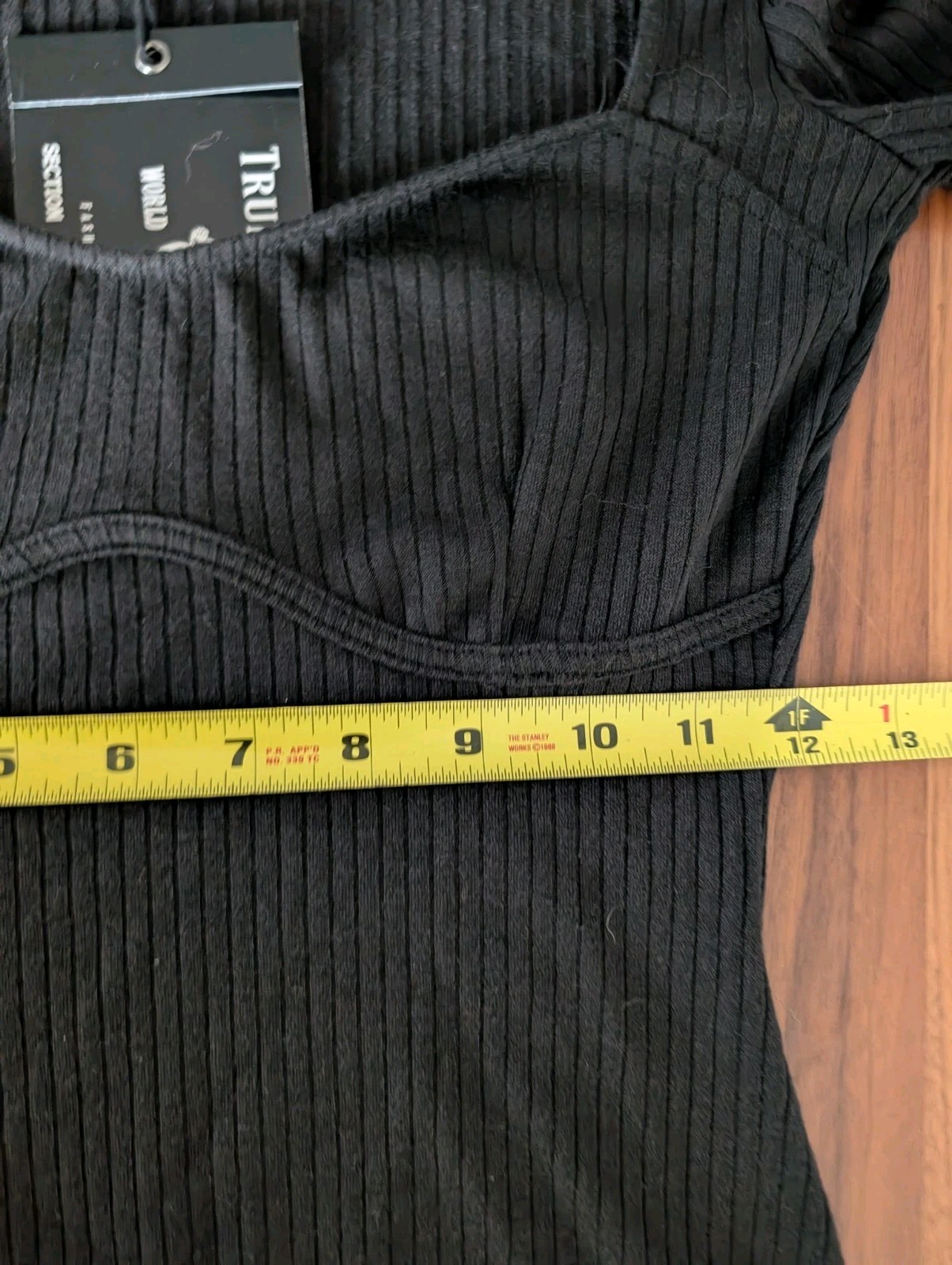 NWT True Religion Womens M Black Rib Corset Dress Bodycon Mini Micro $99NEW Club