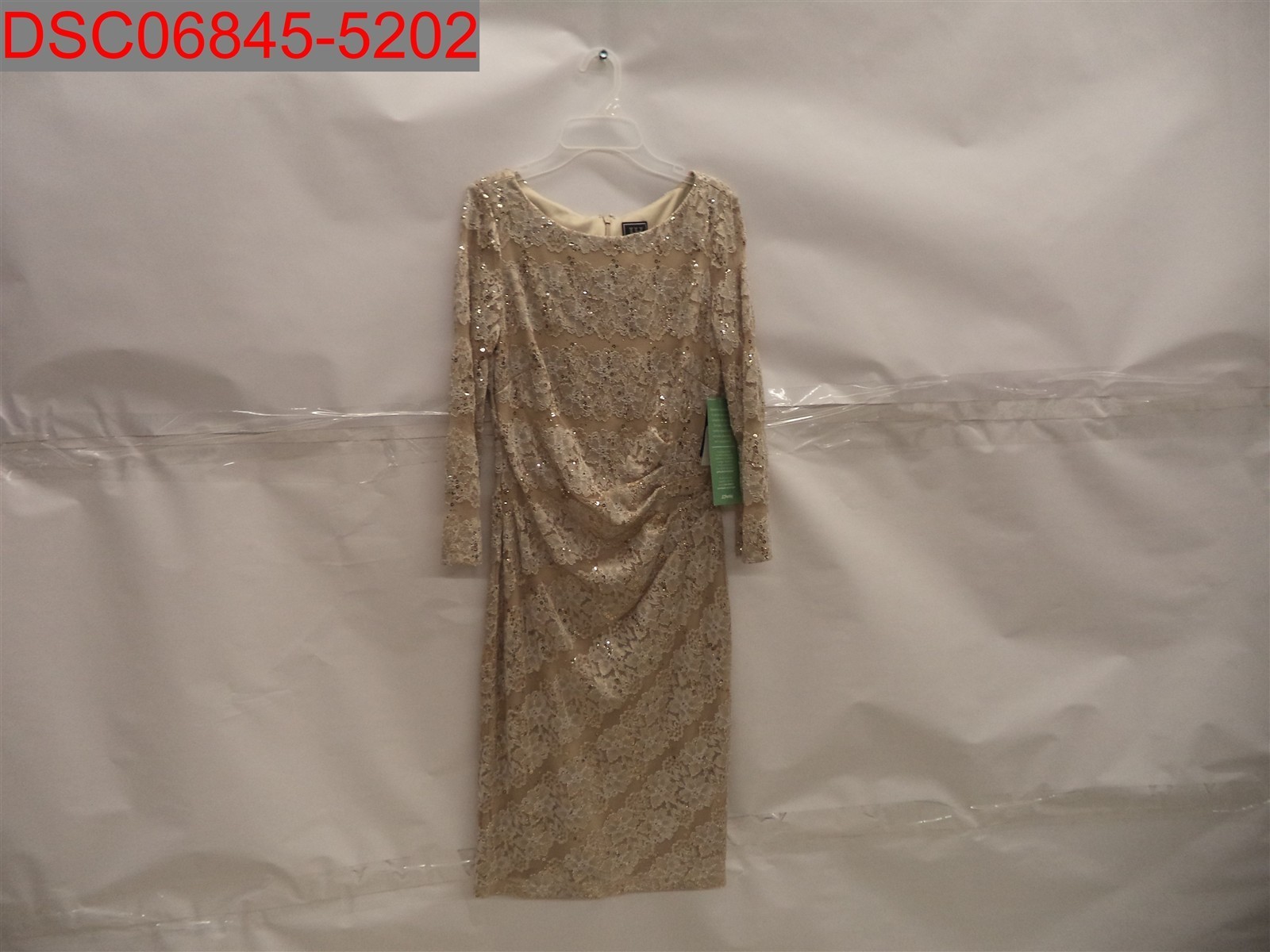 JH Evenings Size 8 Dress Taupe JC9M2403 Women’s 828659310840