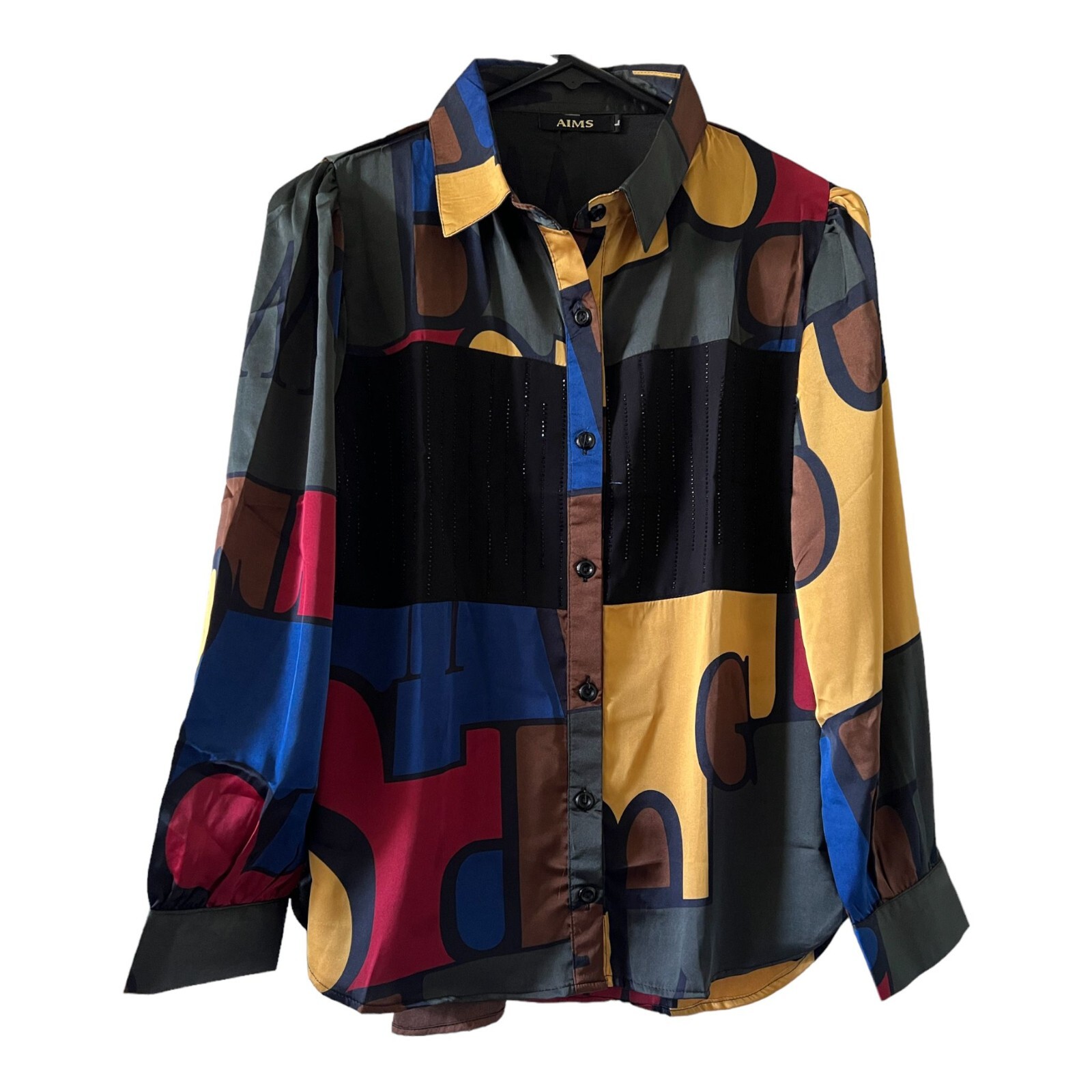 Women’s Casual Medium Top, Type of Shirt, Long Cuff Sleeves Collard Neck