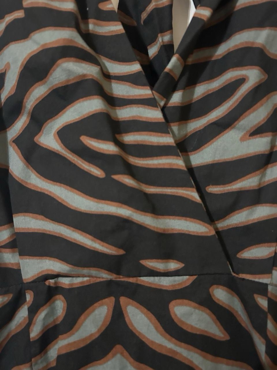 NWT Joseph Zebra print wrap dress with tie back detail