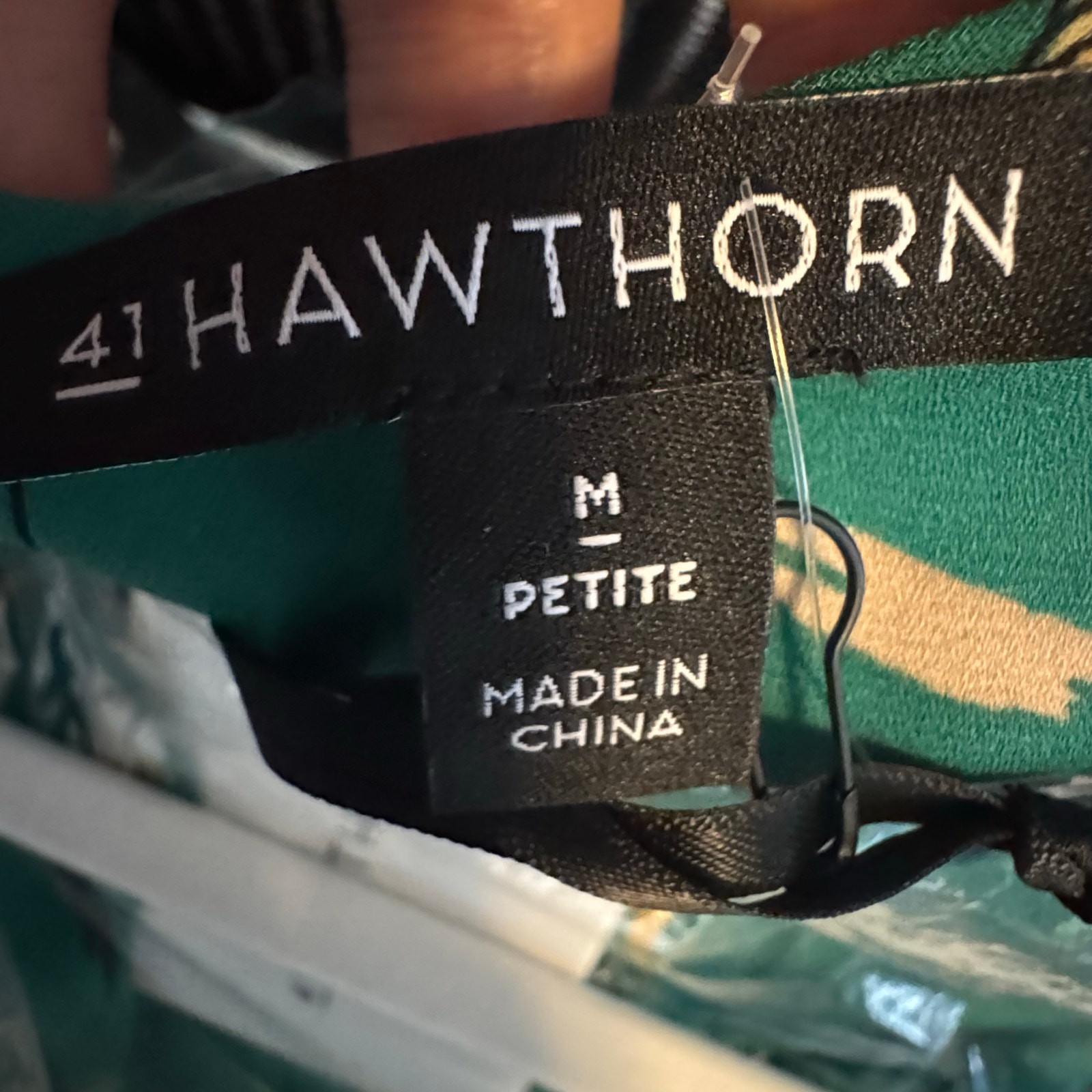 41 Hawthorn Midnight Scallop Detail Dress in Green NWT Petite Size Medium