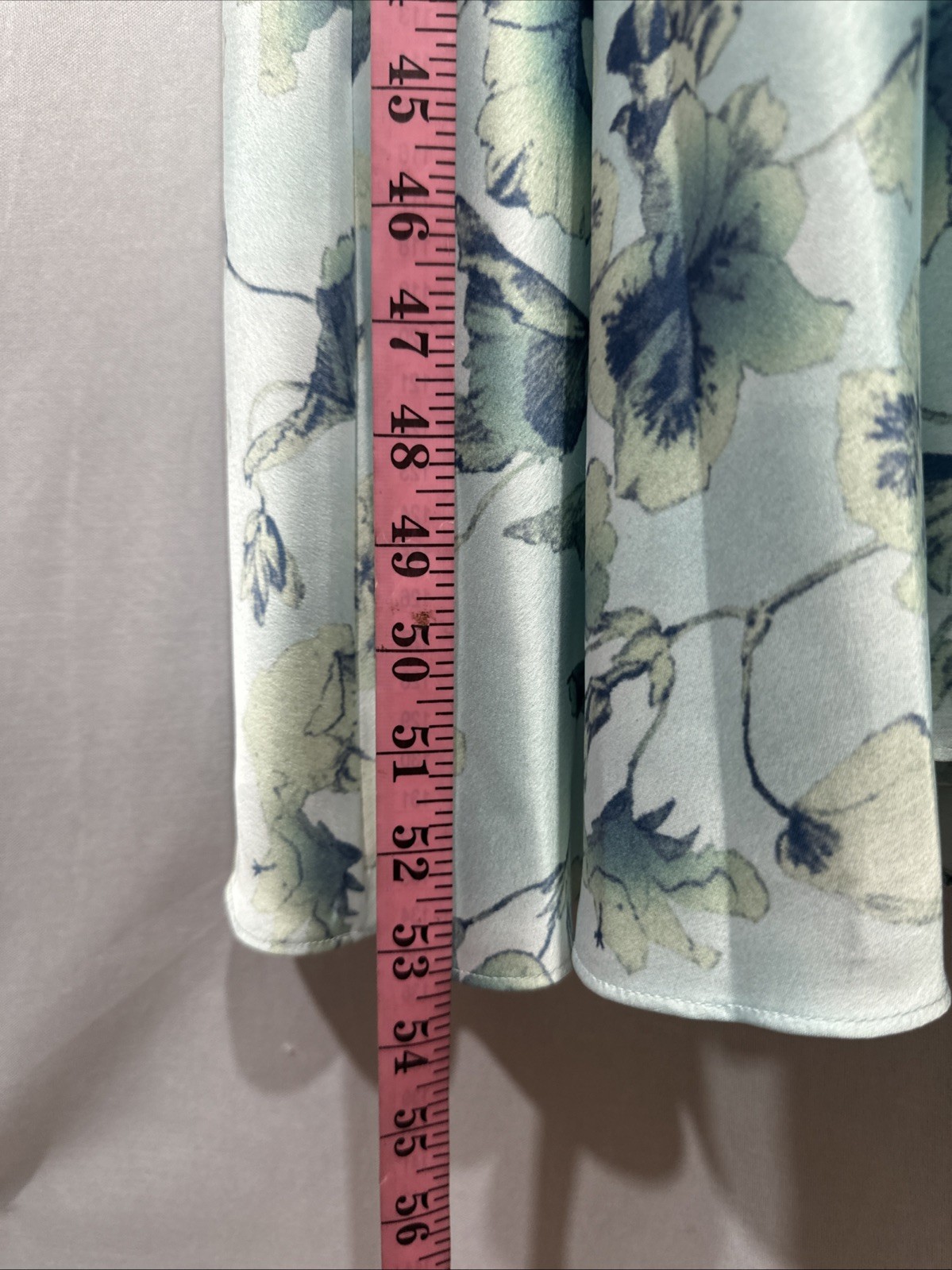 NEW VINCE [ Large ] Flora Crushed Cap Sleeve V-Neck Dress in Blue Floral U1710