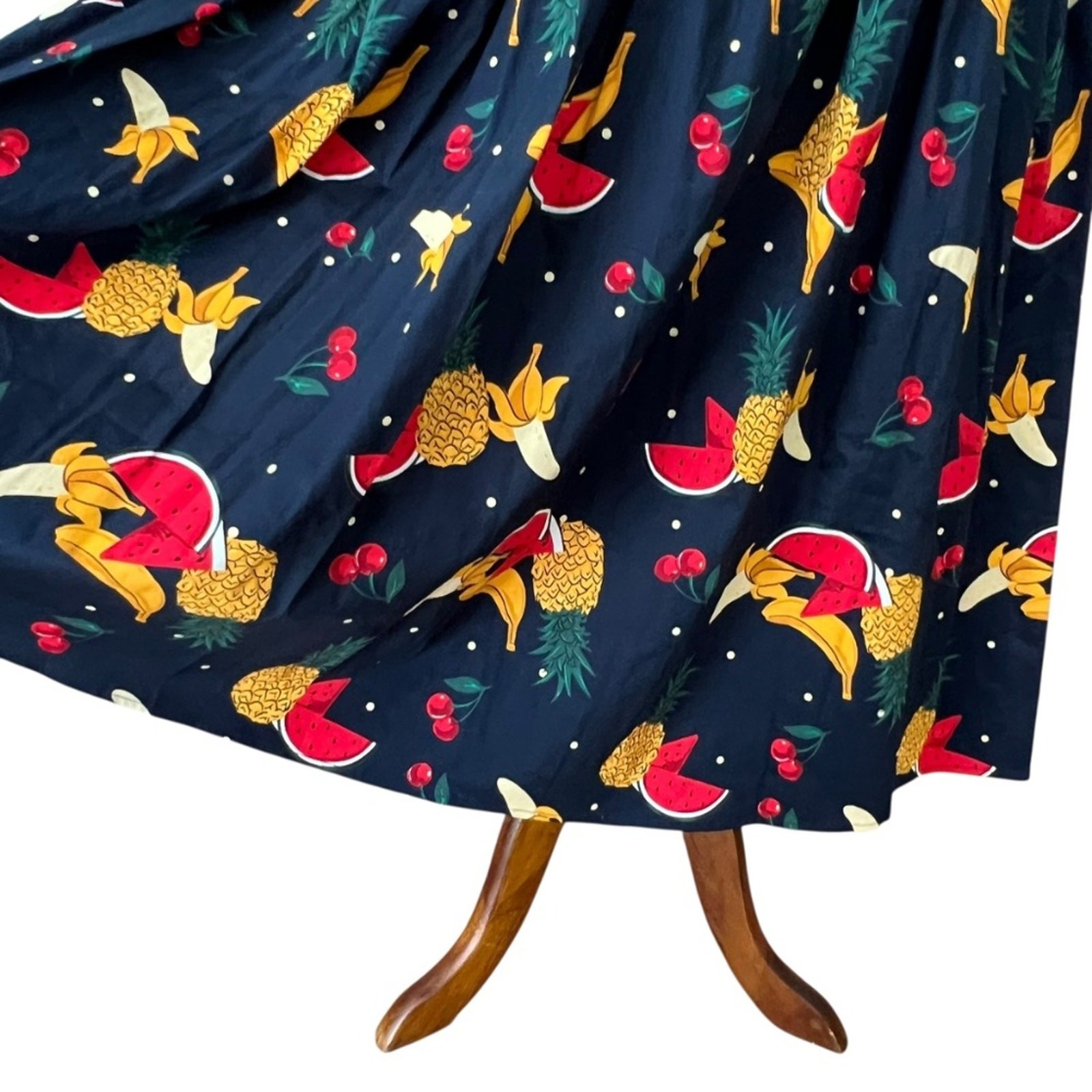 MODCLOTH Dress Small Midi Medium Retro Cotton Tropical Vacation Pinup COLLECTIF