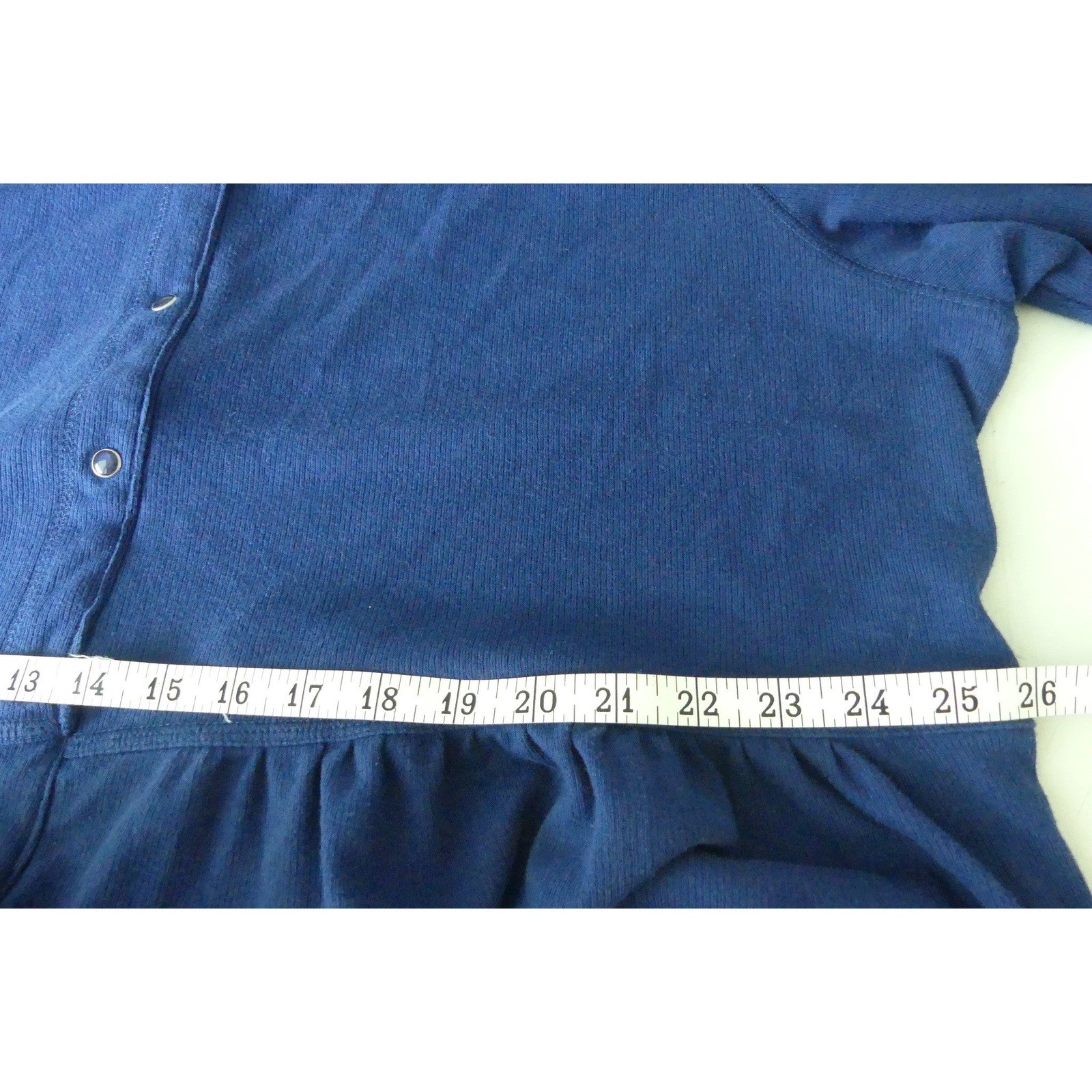 Only Necessities Snap Front Lounger Dress Pockets 1X 22/24 Casual Comfort