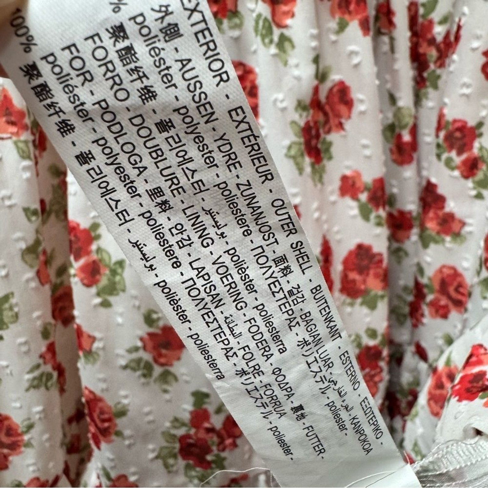 Zara Sleeveless Ruffle Swiss Dot Floral Print Long Midi Dress White Large L