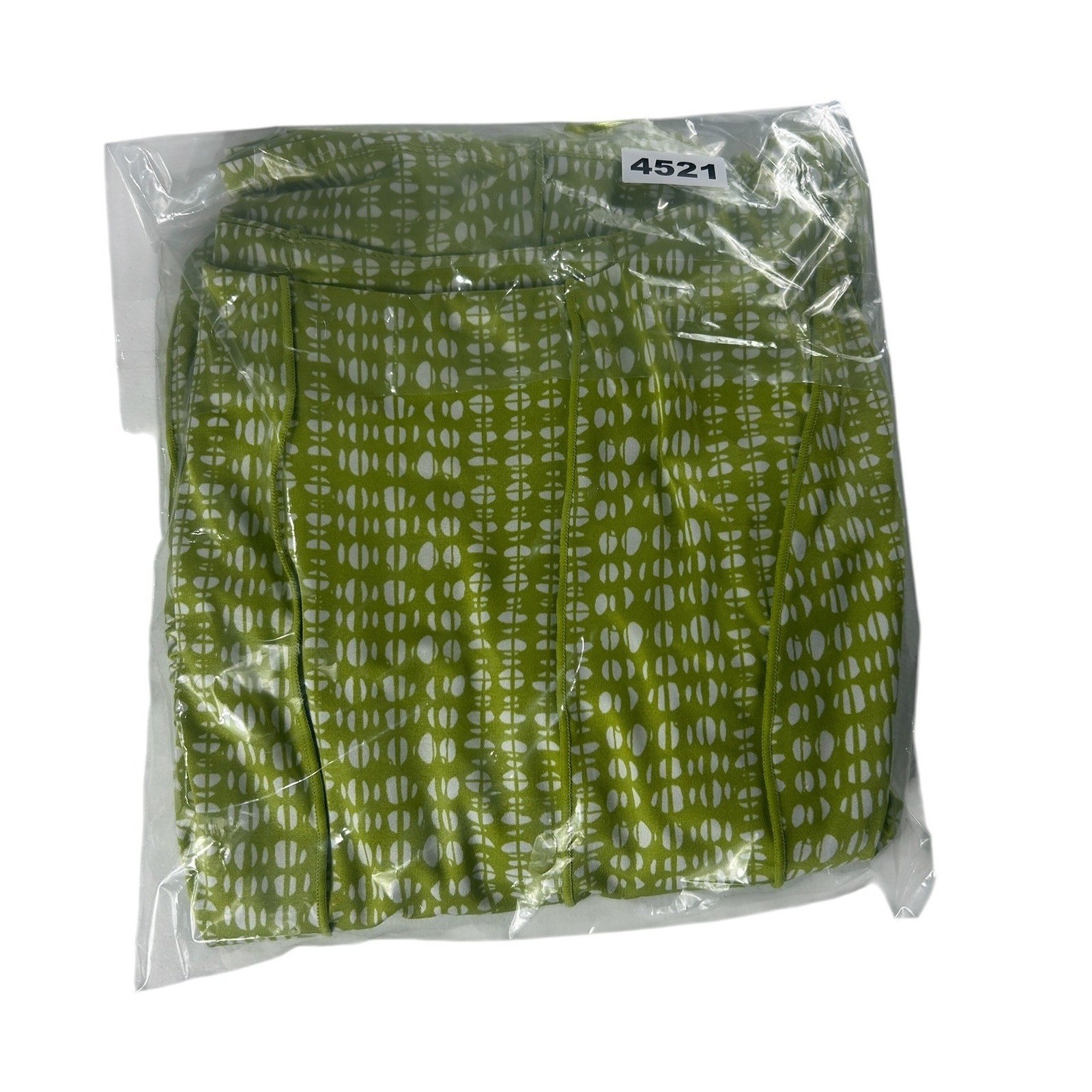 Perceptions New York Lime Geometric Sleeveless Maxi Dress Large P21344J NWT