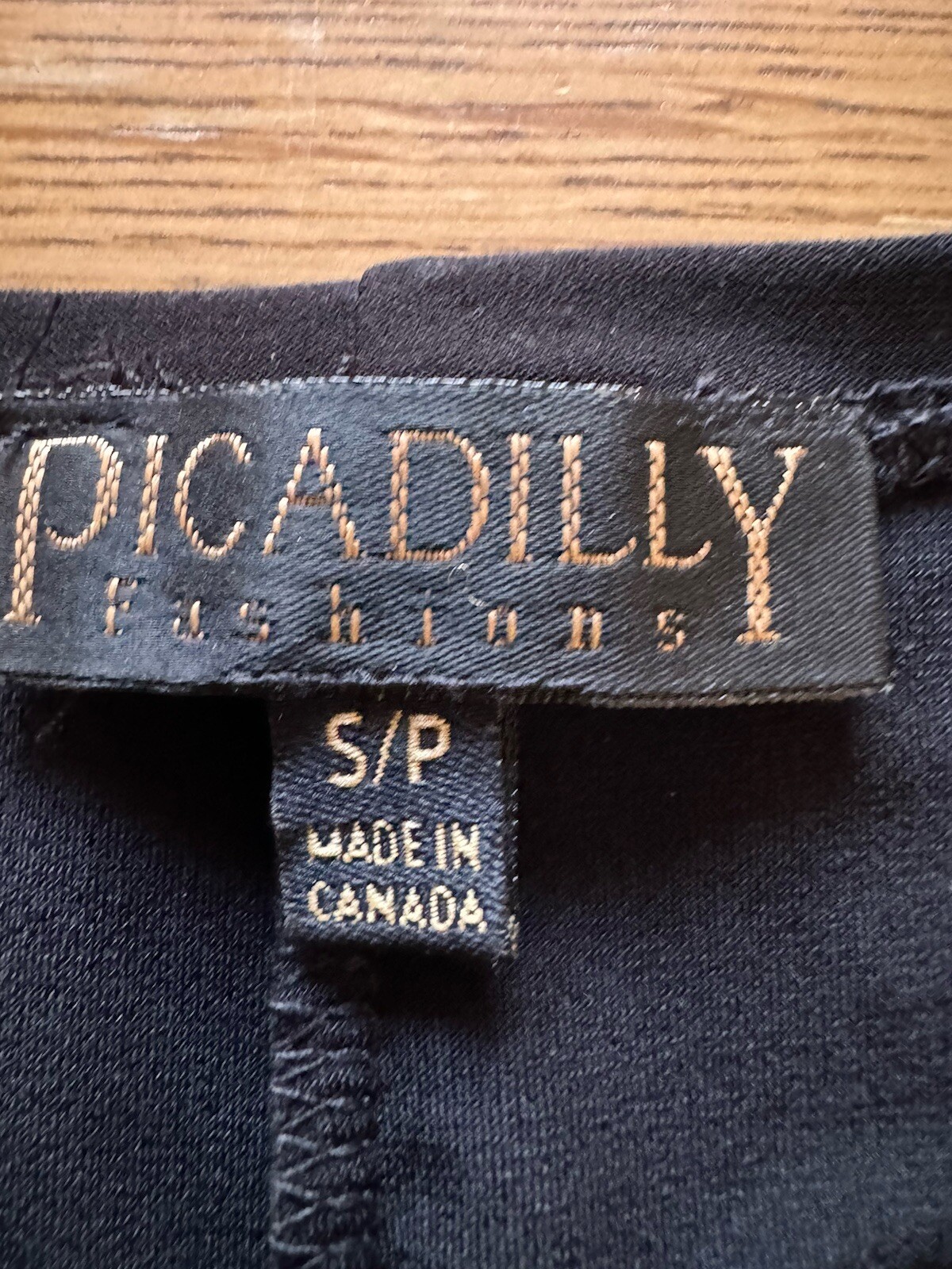 Picadilly Fashions Size Small black slinky knit sleeveless dress Loungewear City