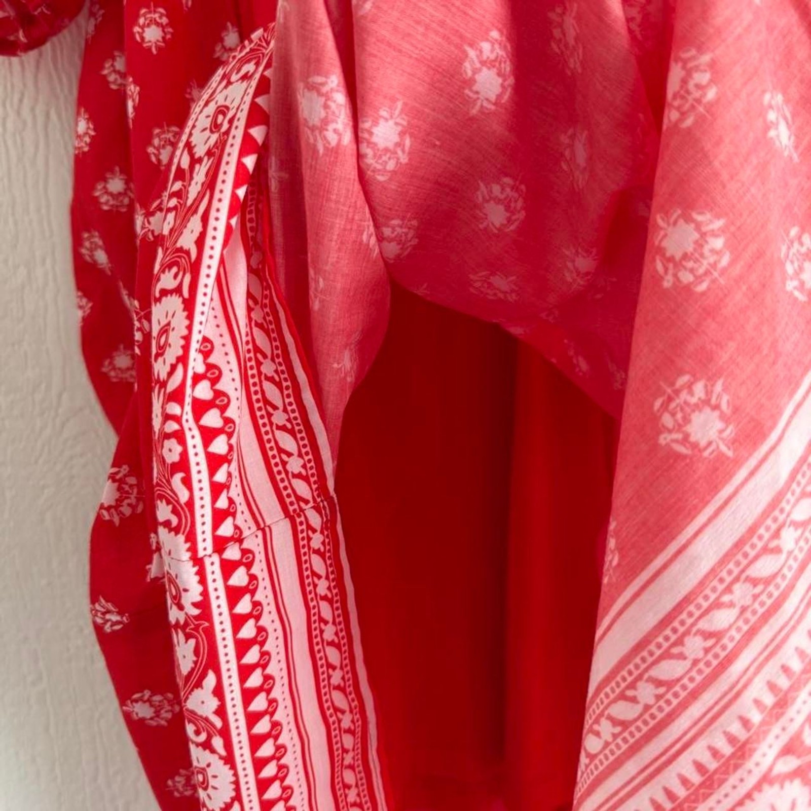 Polygram x Anthropologie Women’s Red and Orange Dress. Size XS