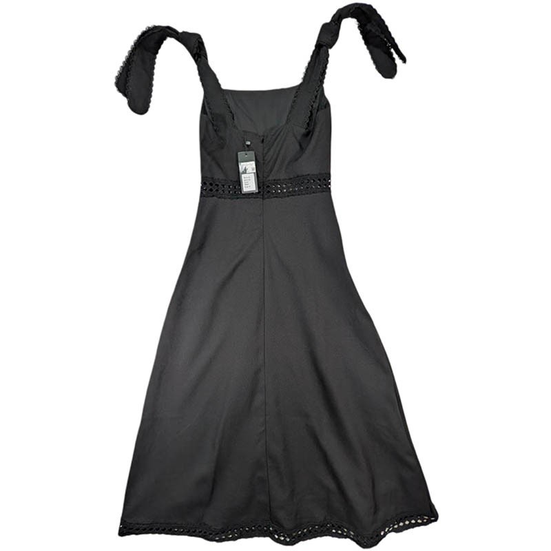NEW Whimsigoth Midi Dress Womens S Cottagecore Romantic Goth Boho Chic Fairy
