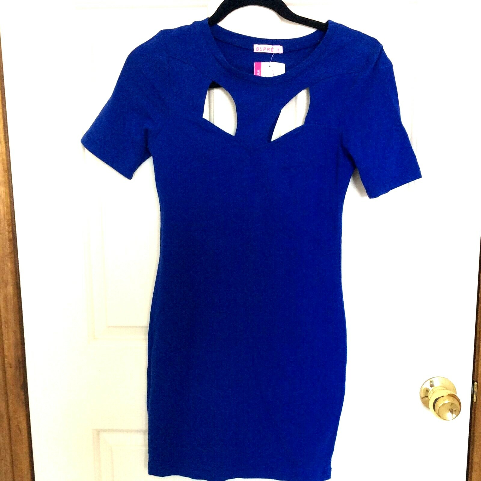 Supre Women’s Cut Out Fashion Luxury Stretch Fitted Dress Size S Cocktail Party