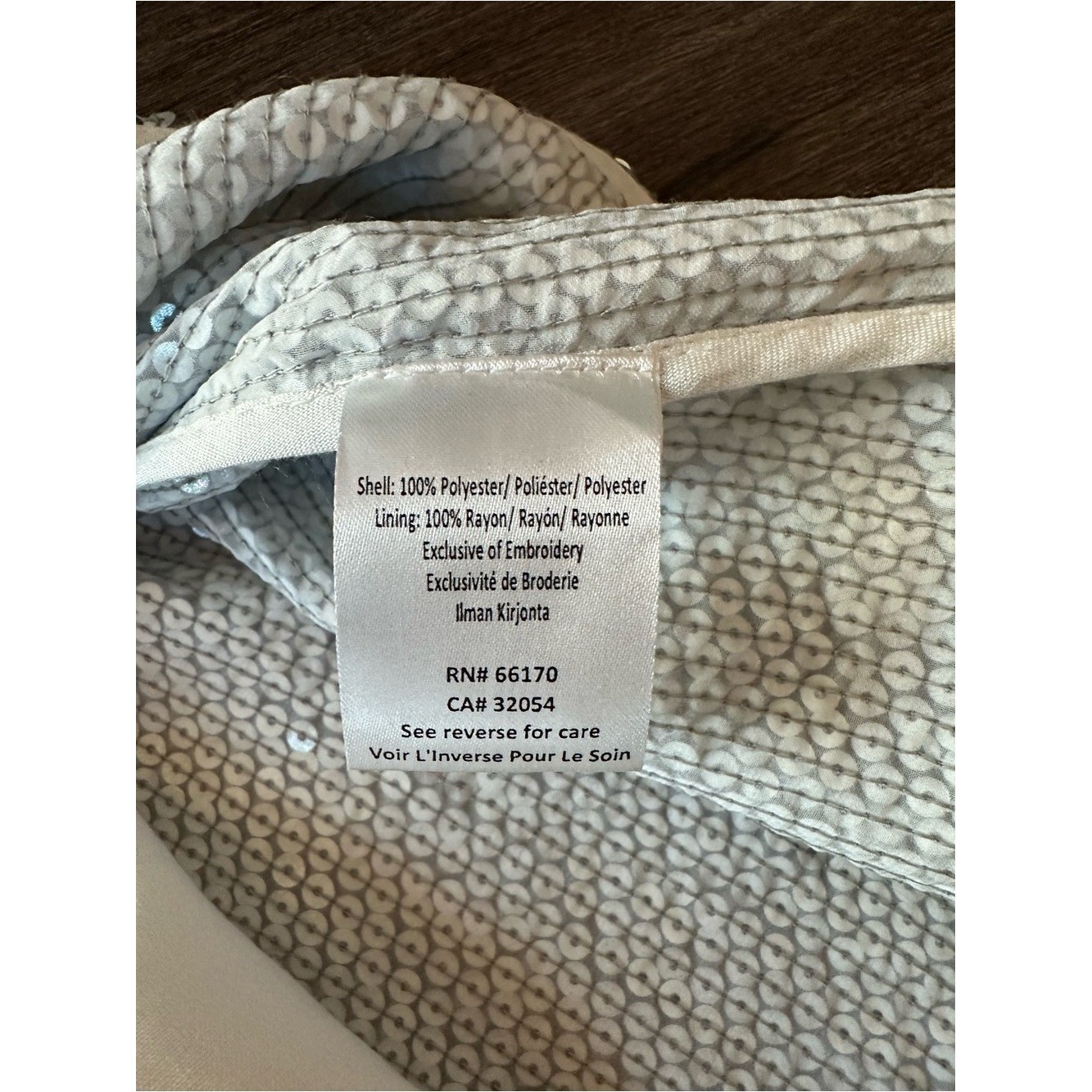 Anthropologie Varun Bahl Sequin Shift Dress in Silver. Size S