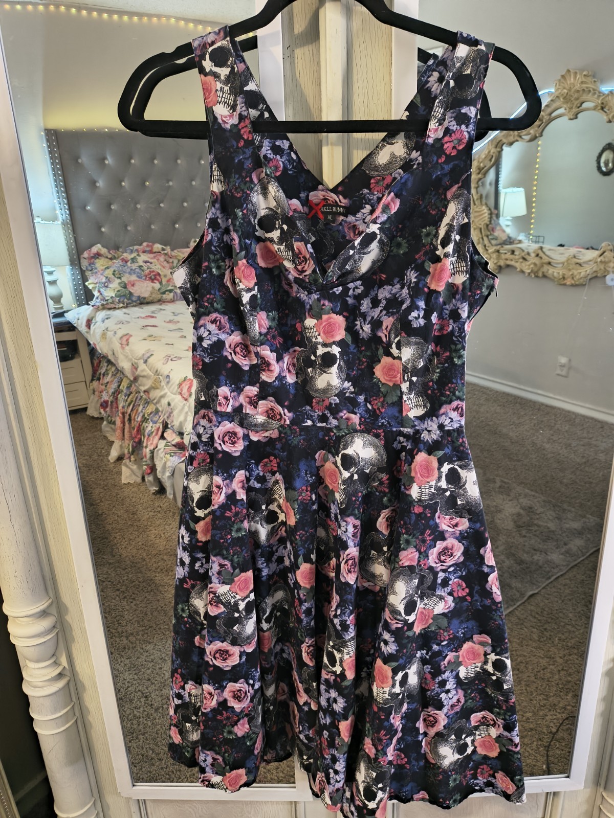 Hell Bunny Skull Floral Dress (XL)