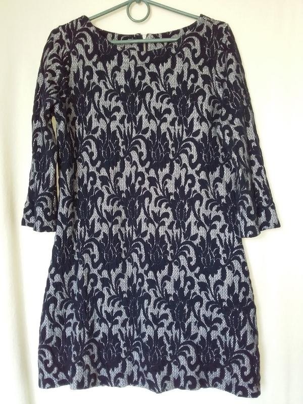 Women white stuff dress navy cotton 40/L/48 #BUQL