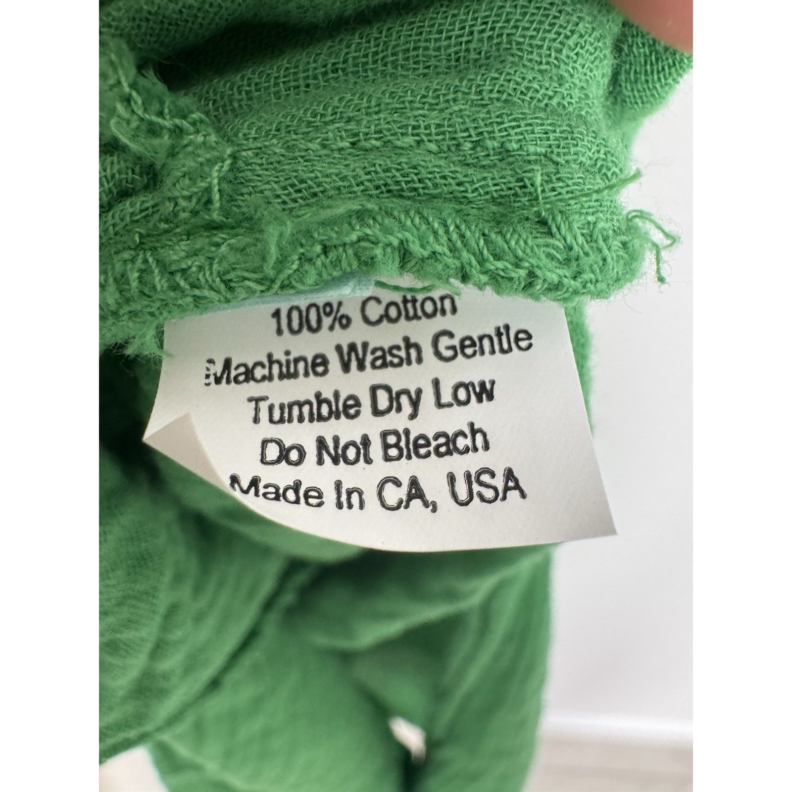 Everyday Ritual Gauze Kaftan Maxi Dress Womens Small Lush Green Summer