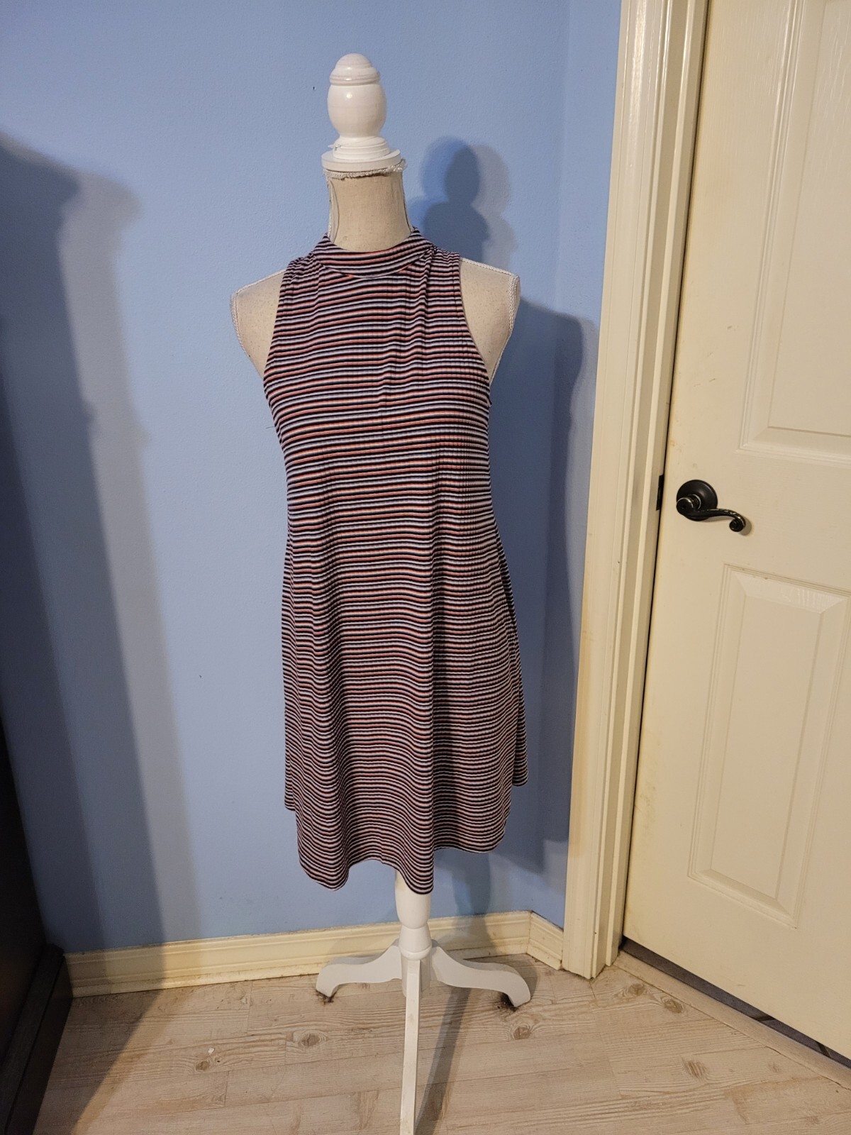 Love, Fire Size Medium Dress Womens Multicolored Striped Sleeveless