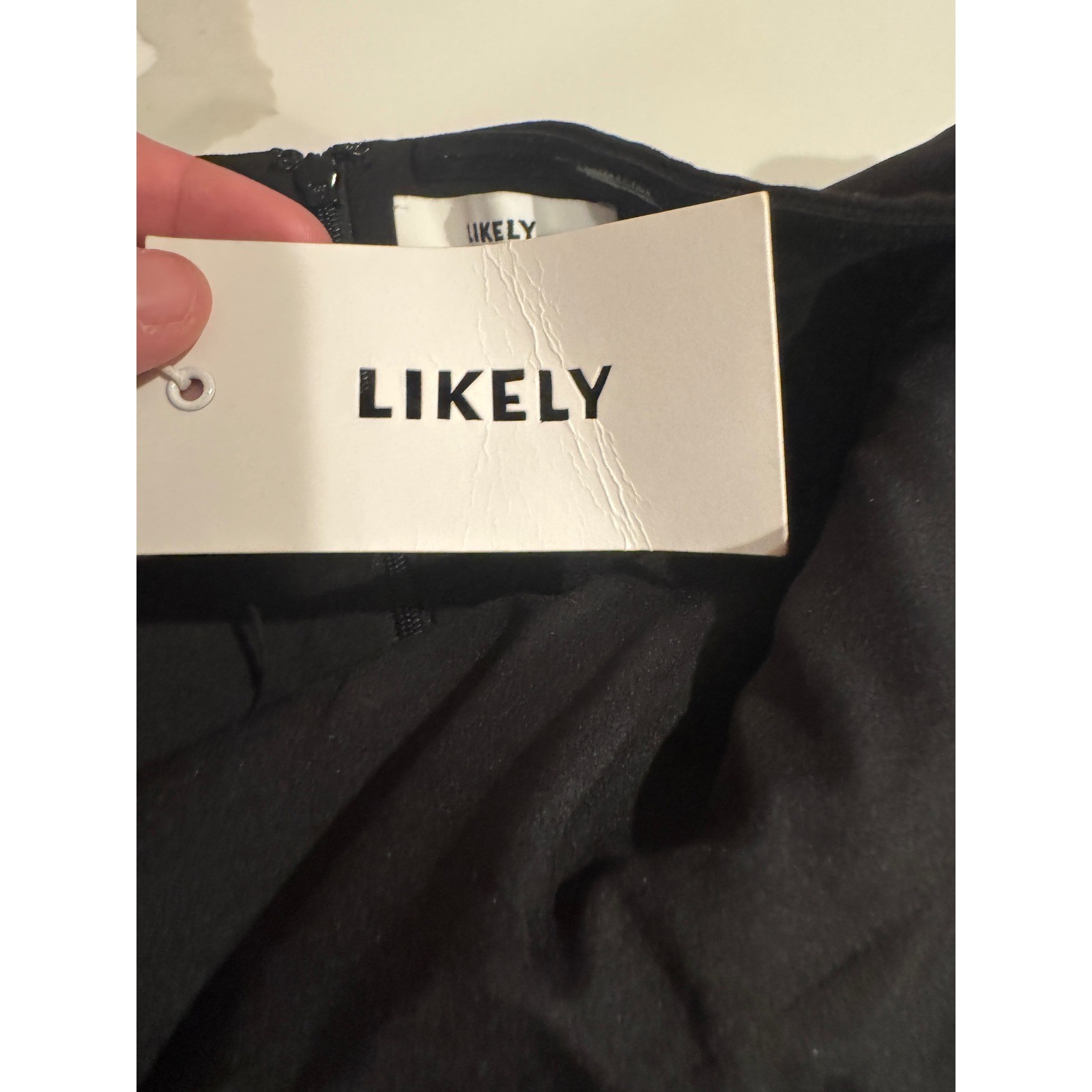 Likely Black Strapless Sweetheart Neckline Bodycon Mini Dress Cocktail NWT 12