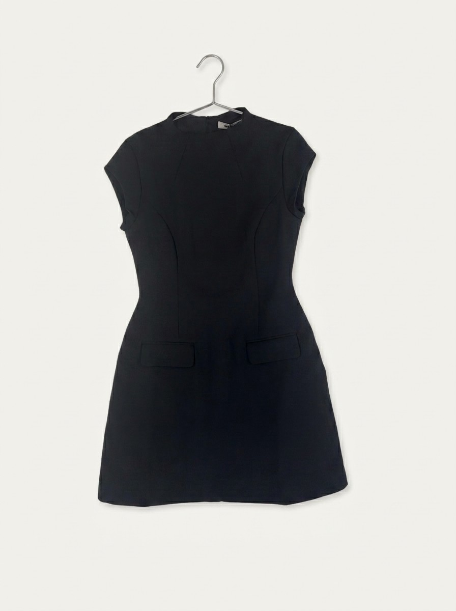 Odd Muse Womens Cap Sleeve Mini Dress Black