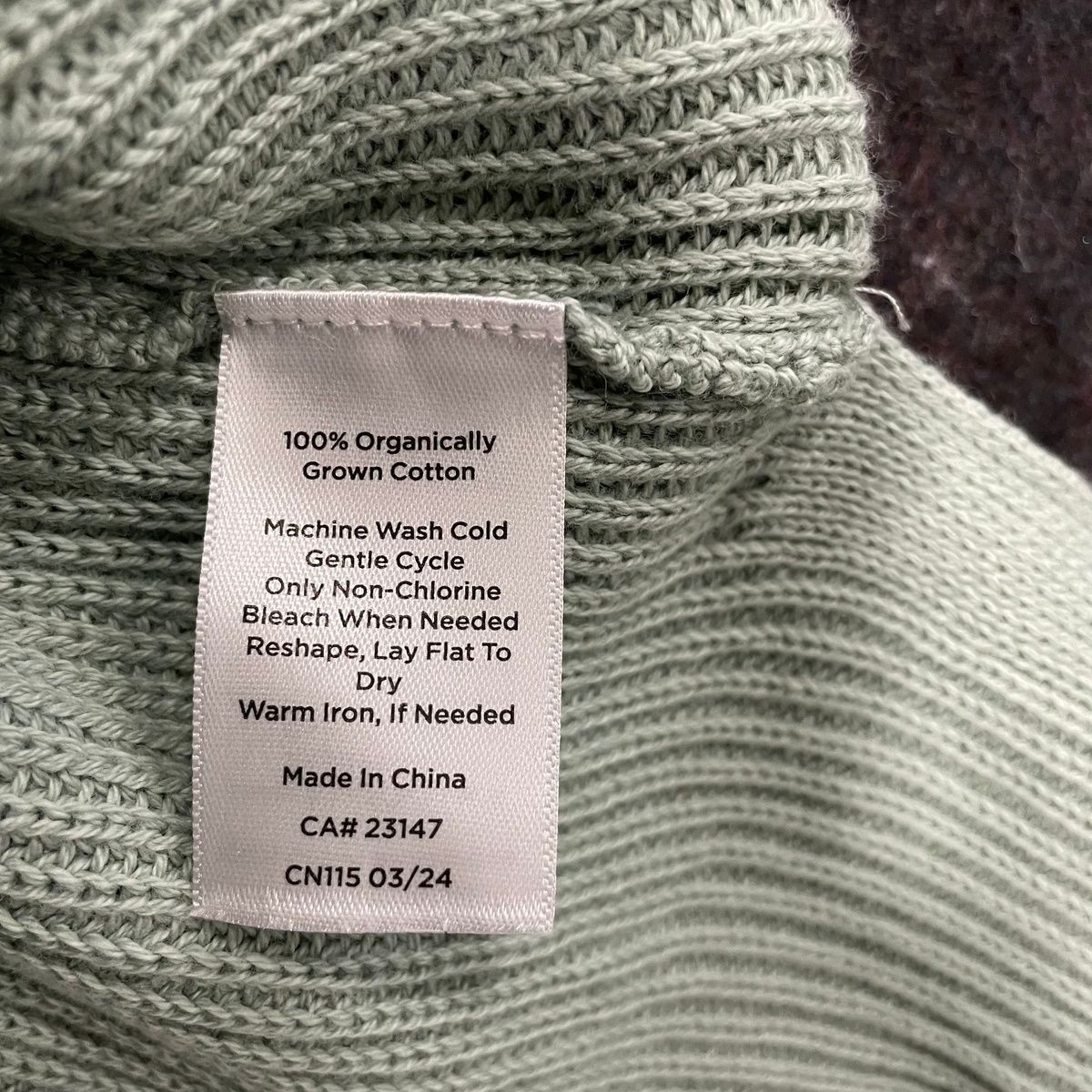 HAVEN WELL WITHIN Organic Cotton Rib Knit Johnny Collar Dress Size XL