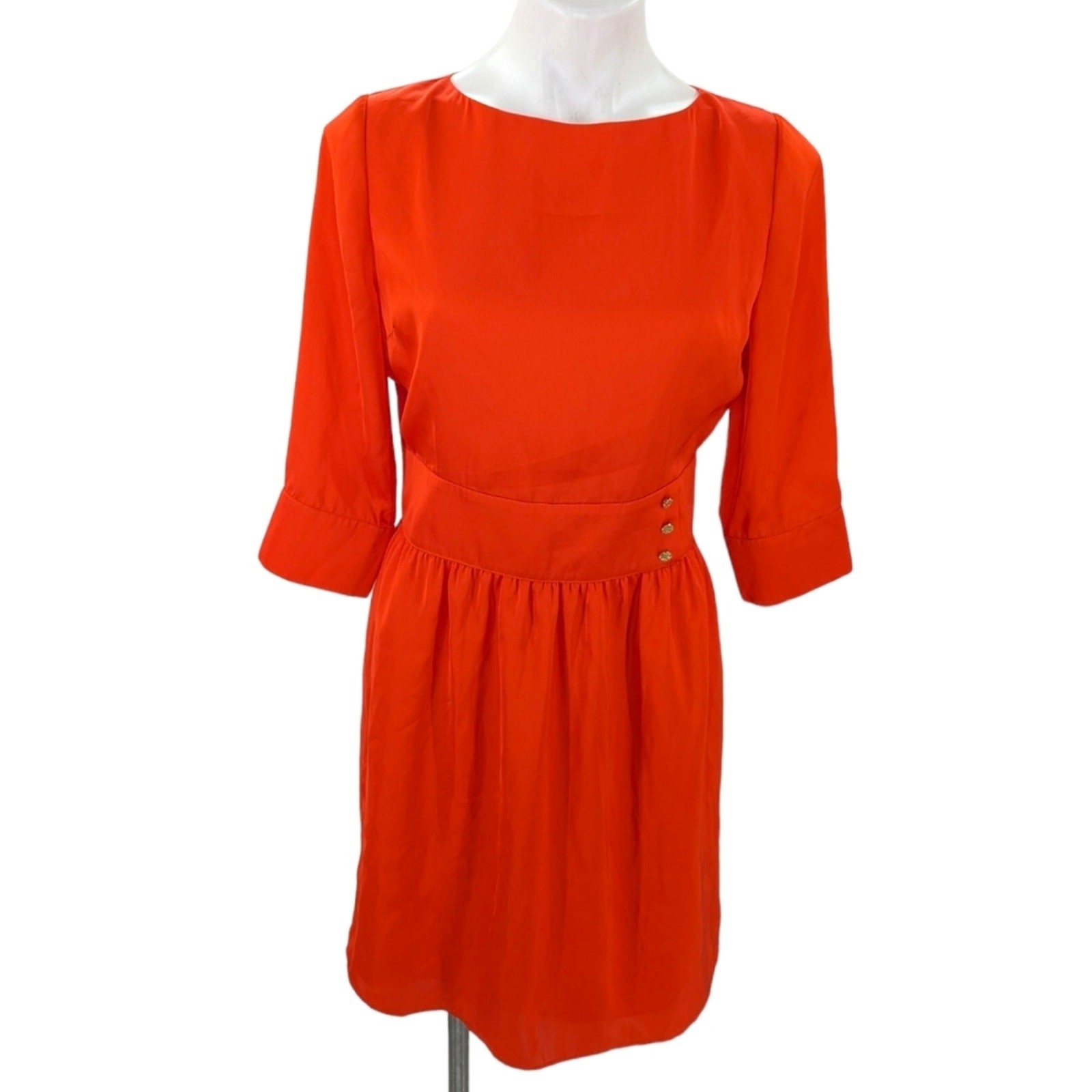 Emily McCarthy Red Satin Audrey Dress Small New With Tag