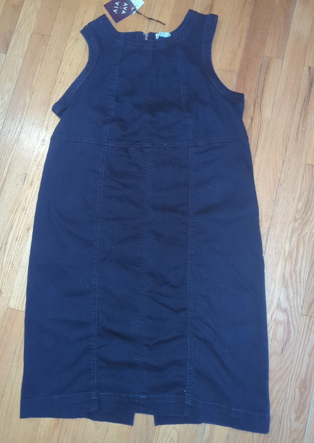 Ava & Viv Dark Wash Denim Bodycon Sleeveless Dress Size 20 New