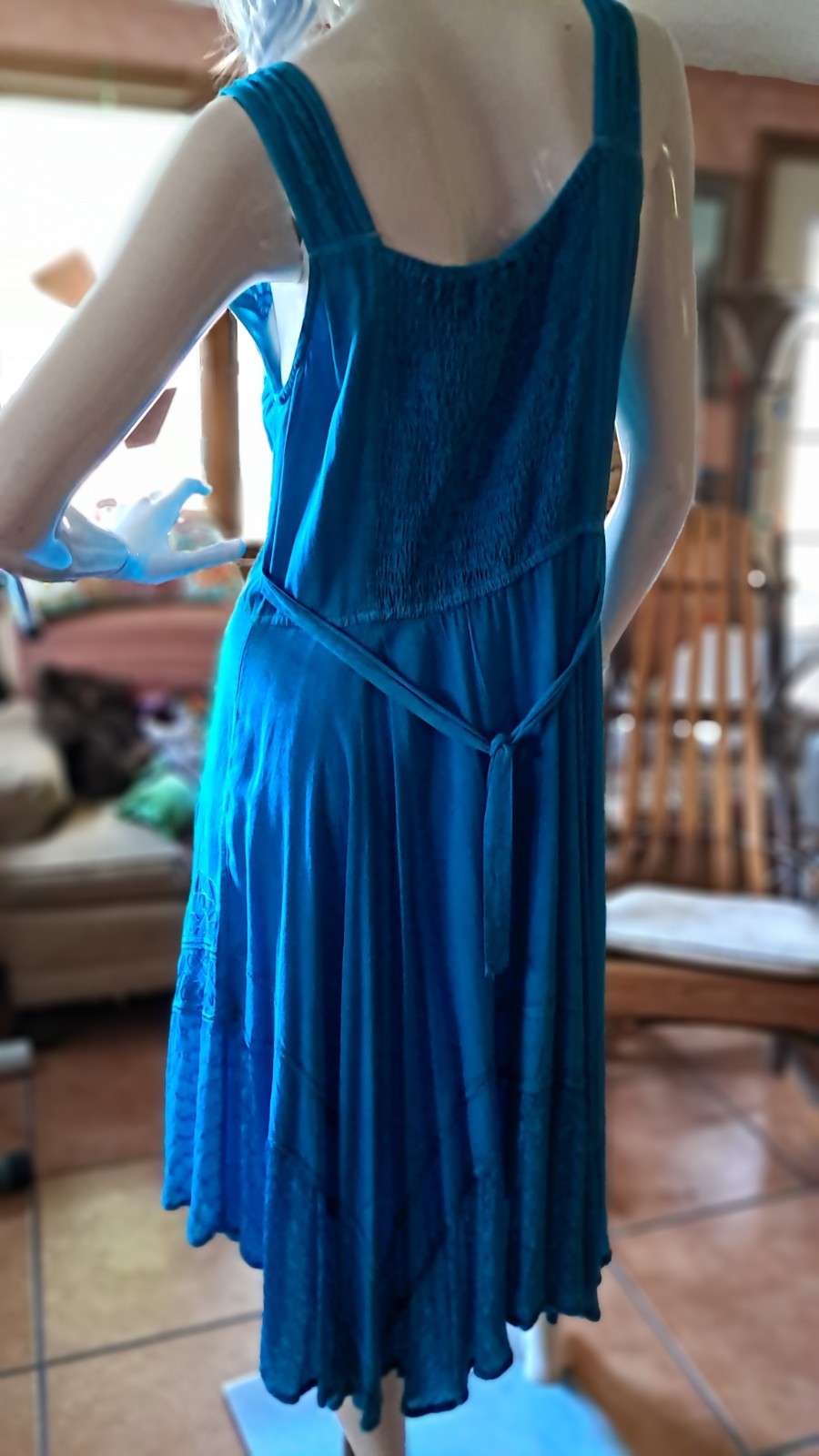 Fashion Terminal Handkerchief Hem Sun Dress Gypsy 12