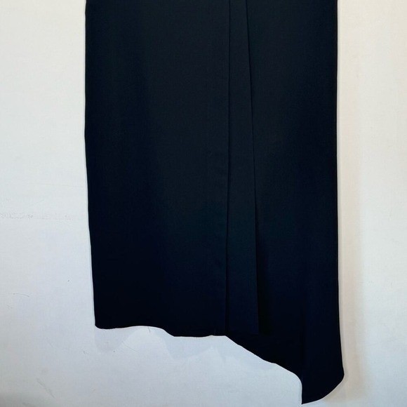 Cedric Charlier Black Asymmetrical Sleeveless Shift Dress Women’s USA 12 Italy