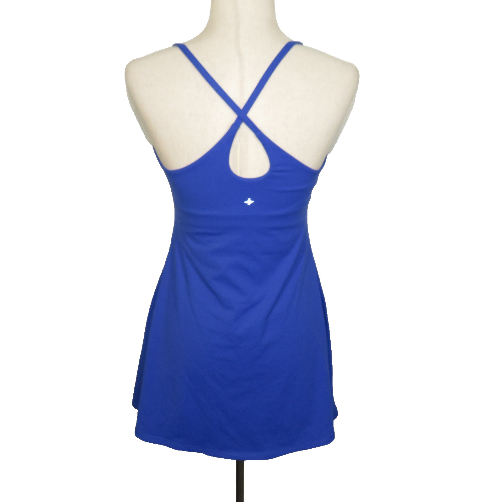 Halara SoftlyZero Blue Easy Peezy Active Romper Built In Bra Dress Size Medium