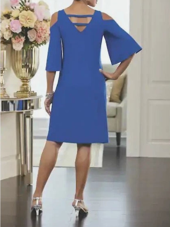 1X PLUS Midnight Velvet Blue Spring Formal Wedding Church Rhinestone Strap Dress