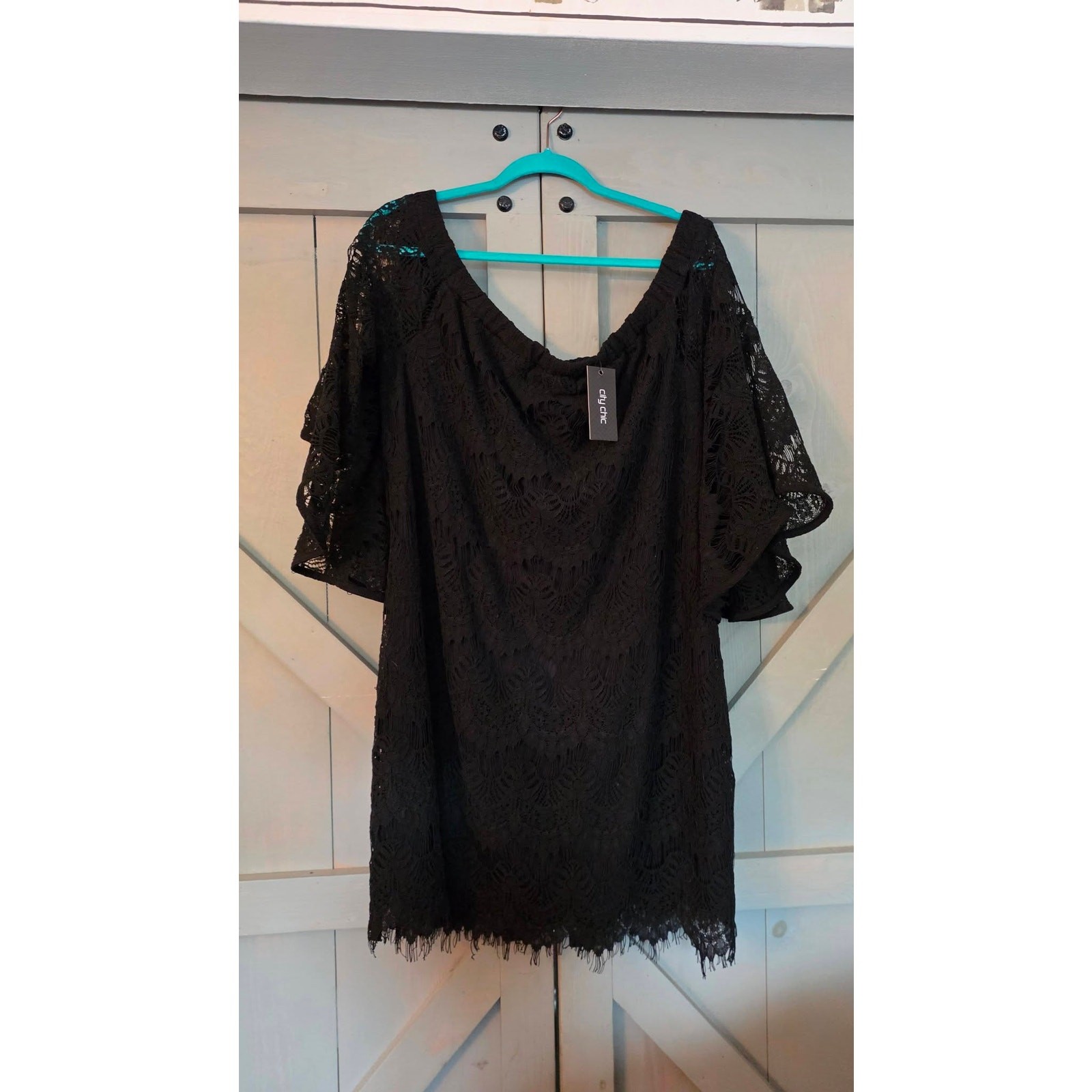City Chic Women’s Dress-Bella Lace – Size 18W