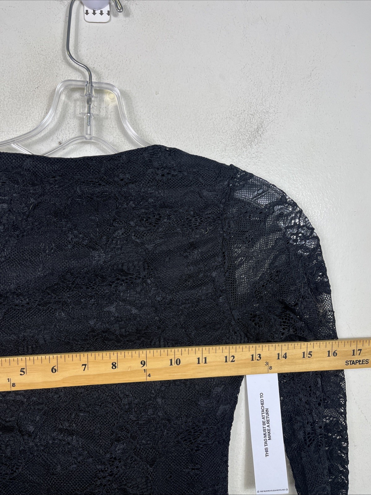 Polly Princess Airabella Lace Long Sleeve Minidress Black Lace Size 2 NWT
