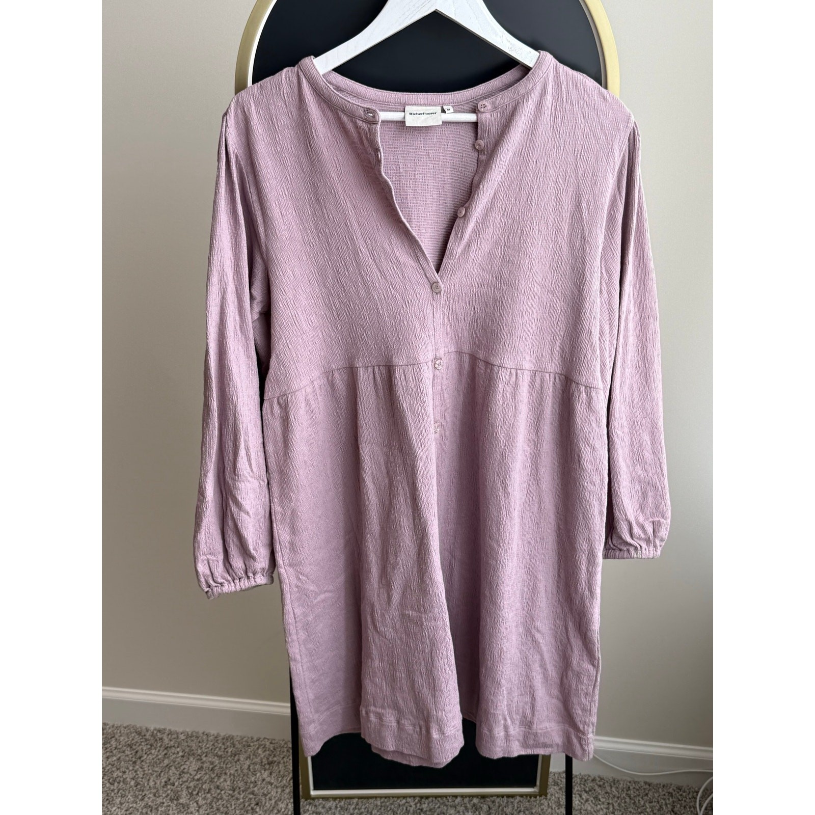 Boutique cotton gauze dress M