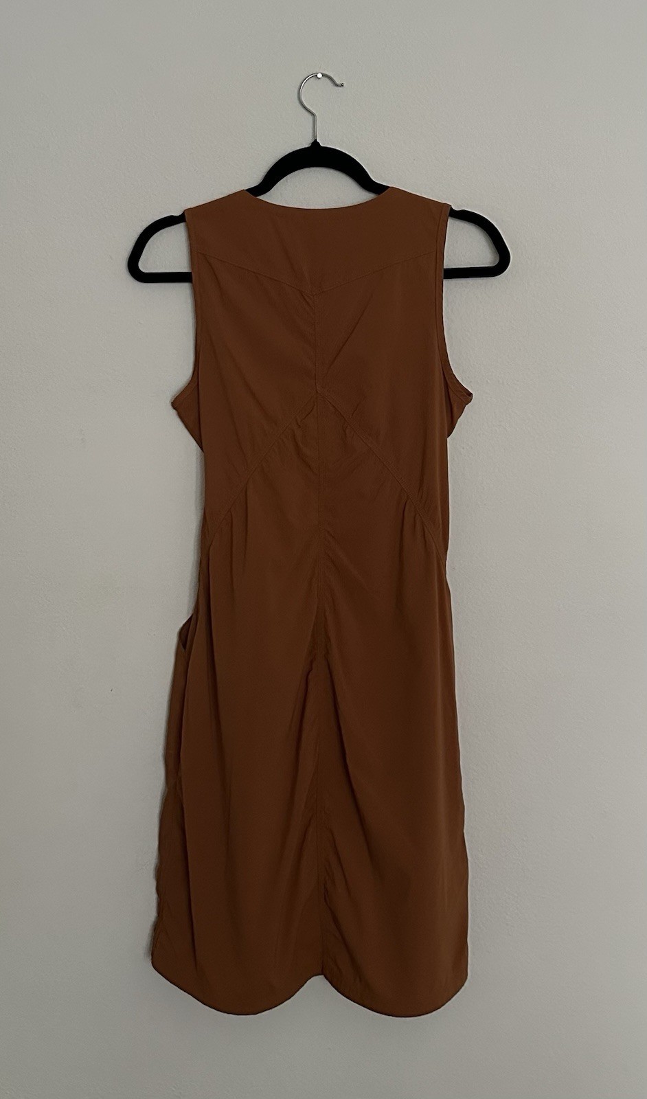 Indyeva Liike Dress Size S Rust Copper Orange / Terracota Hiking Athleisure EUC