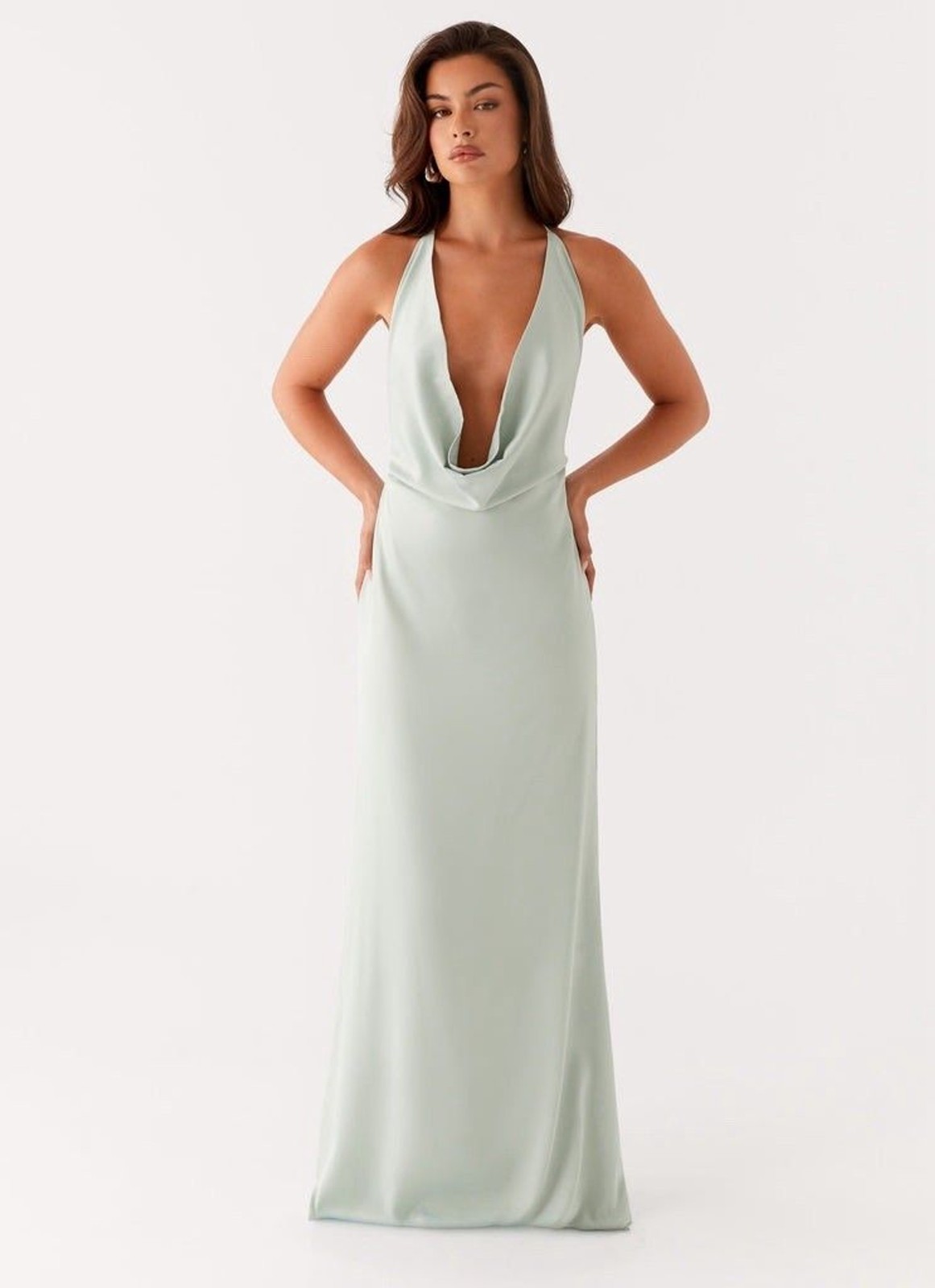 PEPPERMAYO Noemi Maxi Dress in Sage Size US 0 / AU 4