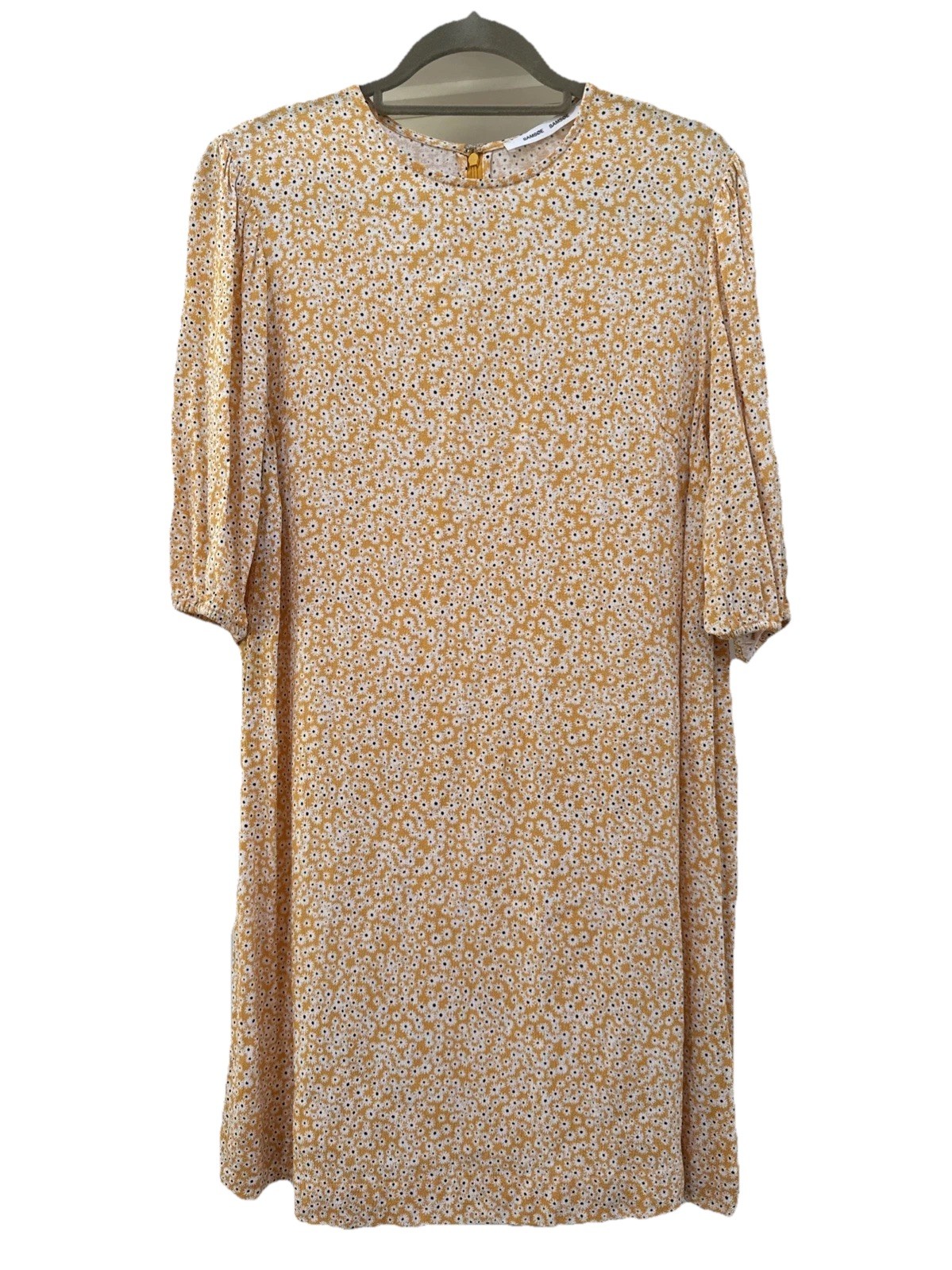 Samsoe Samsoe Women’s Dress Golden Aster M Yellow Floral Boho Casual Cottagecore
