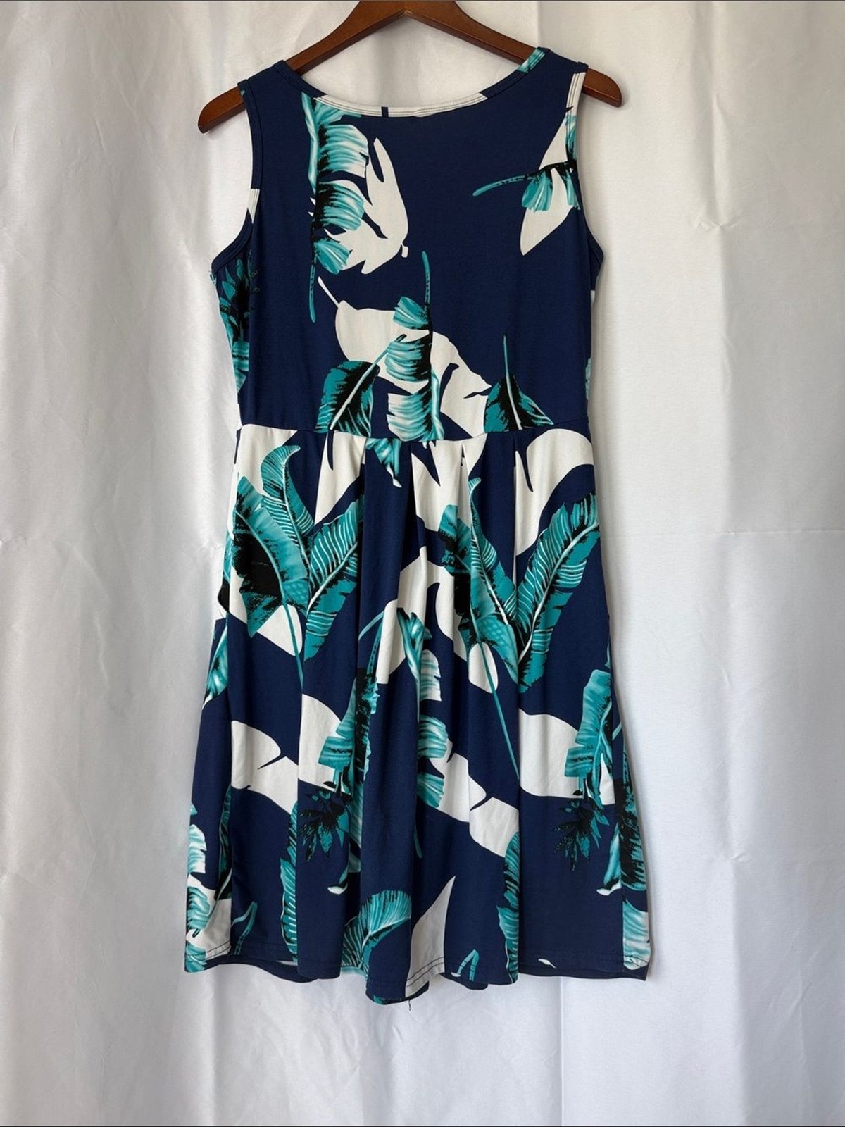 Tropical print dress