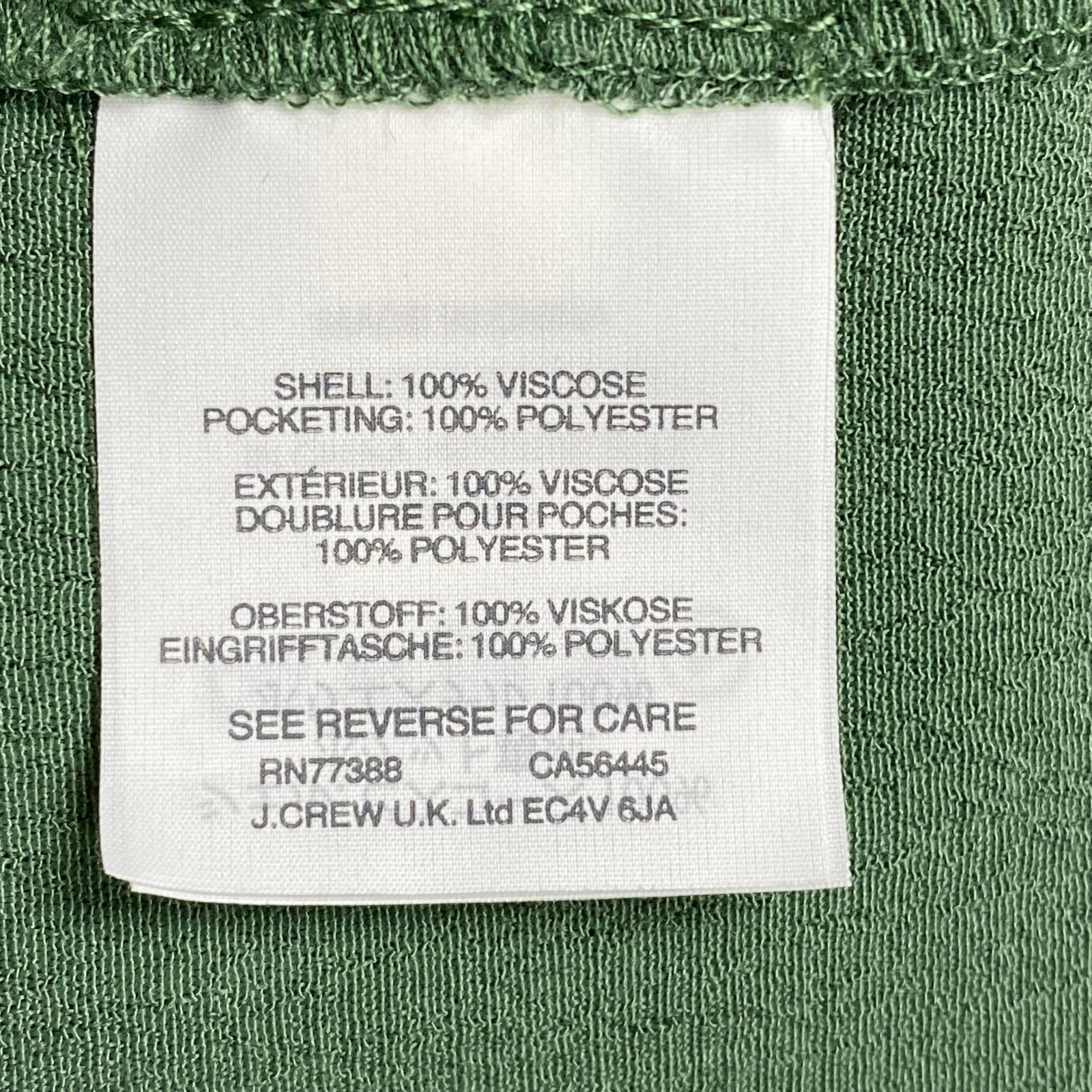 J Crew Womens Green Solid Keyhole Neck Cap Sleeve Pockets Easy Tunic Dress XXL