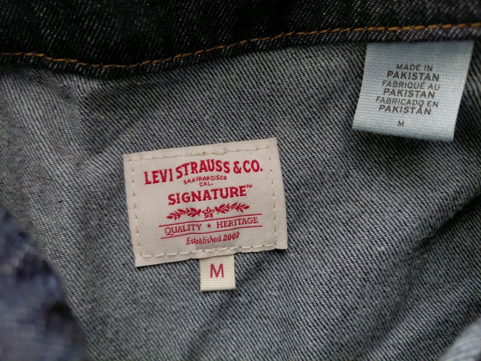 Signature By Levi Dark Blue Wash Denim Cowgirl Utility Midi Shirt Dress Medium