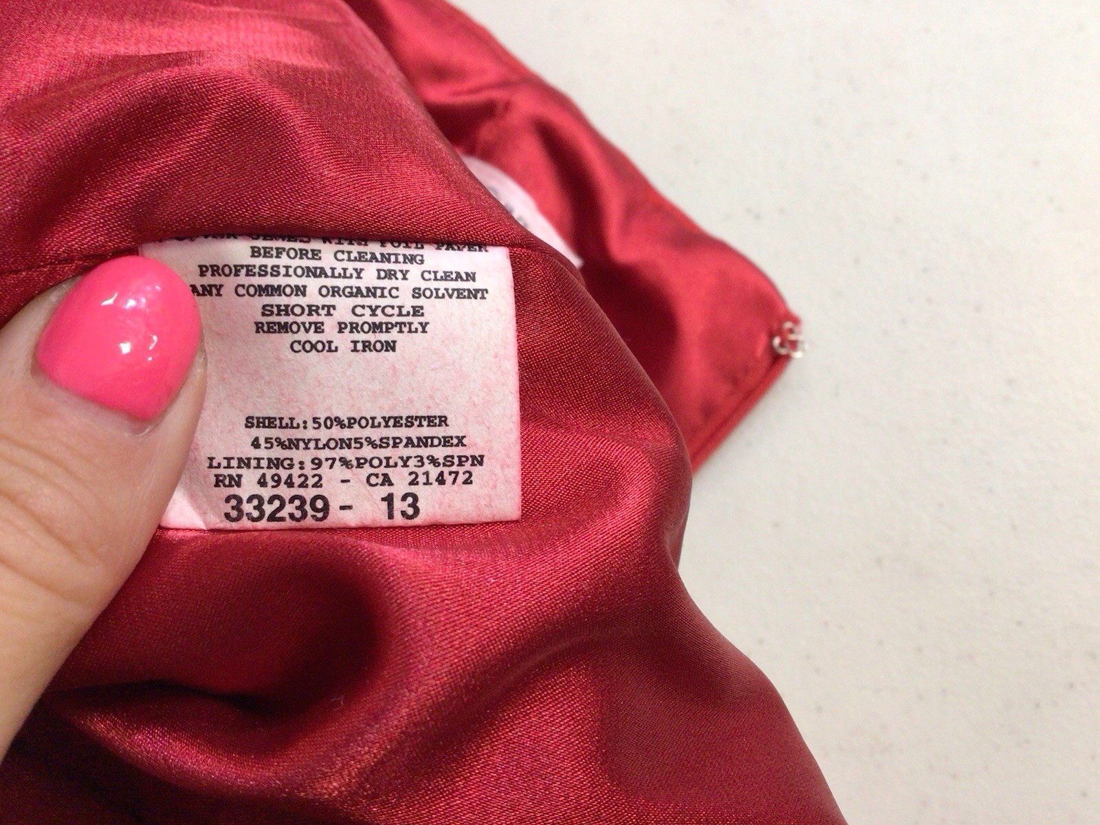 Gunne Sax for Jessica McClintock Red Cocktail Dress Strapless Party Womens 7
